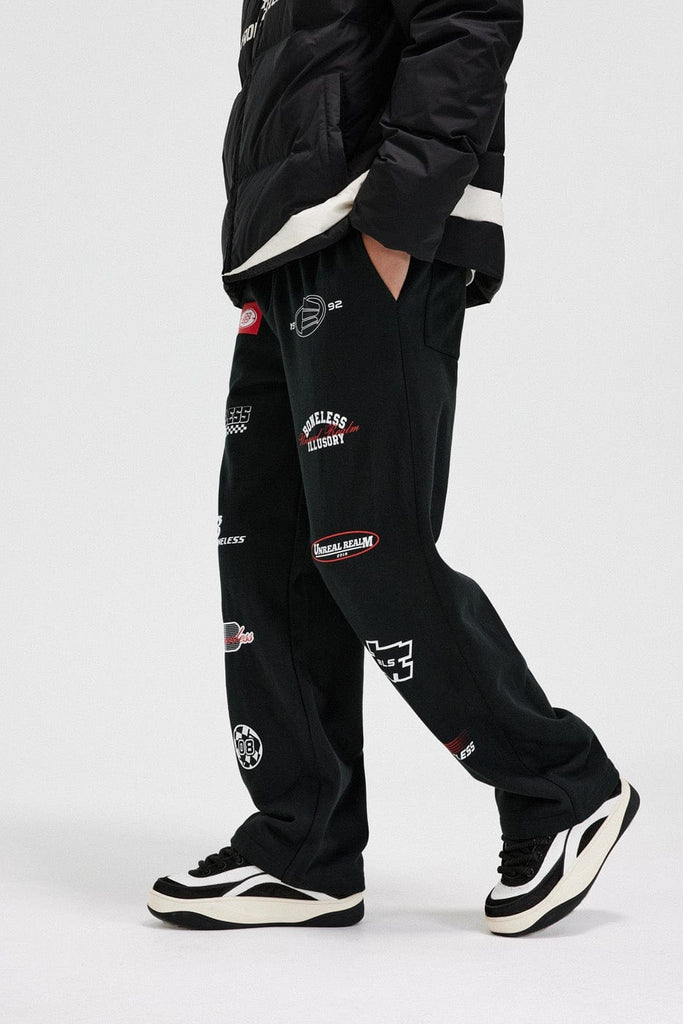 BONELESS Racing Logo Sweatpants, premium urban and streetwear designers apparel on PROJECTISR.com, BONELESS