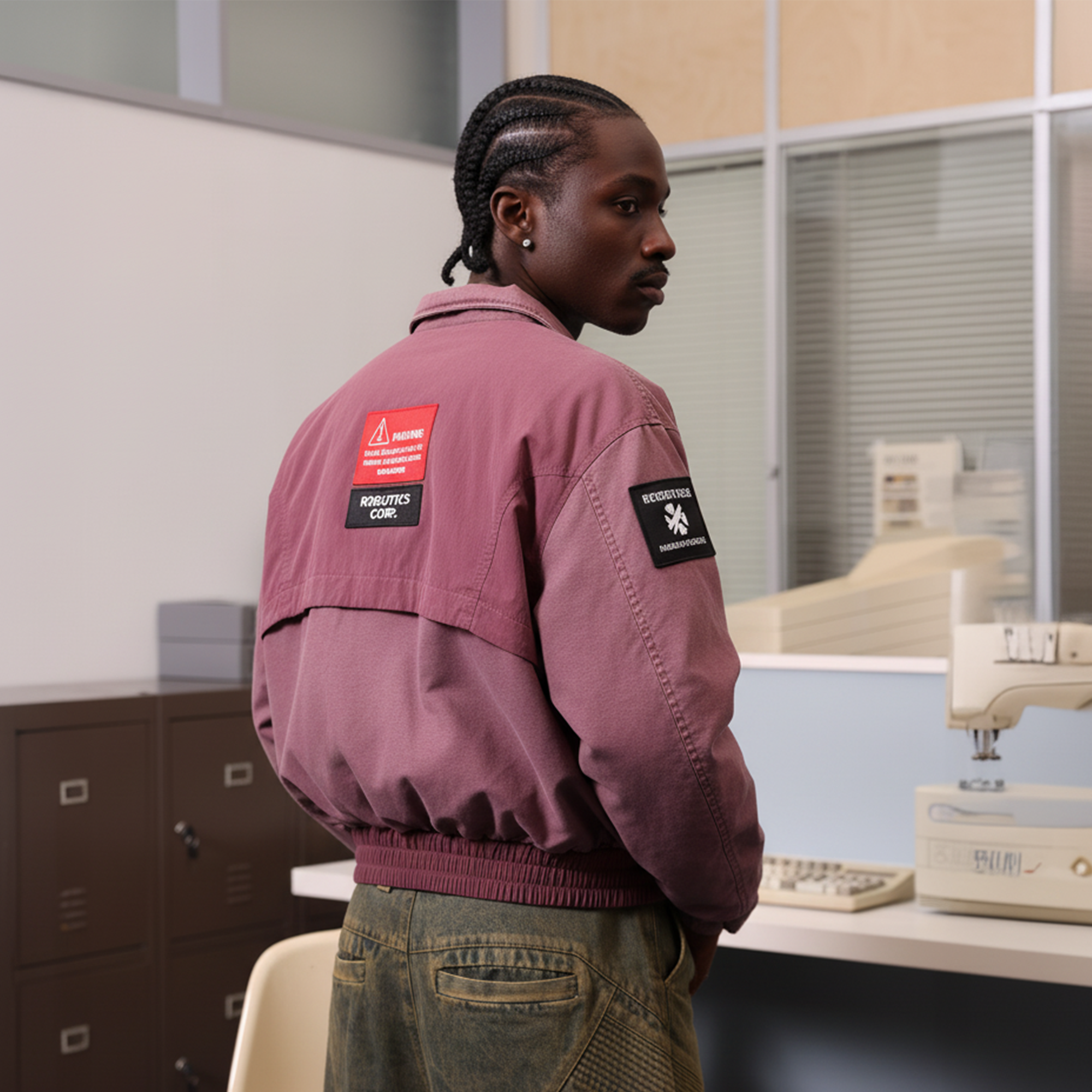 ERROR CODE ROBOT Washed Panel Curved-Pocket Bomber