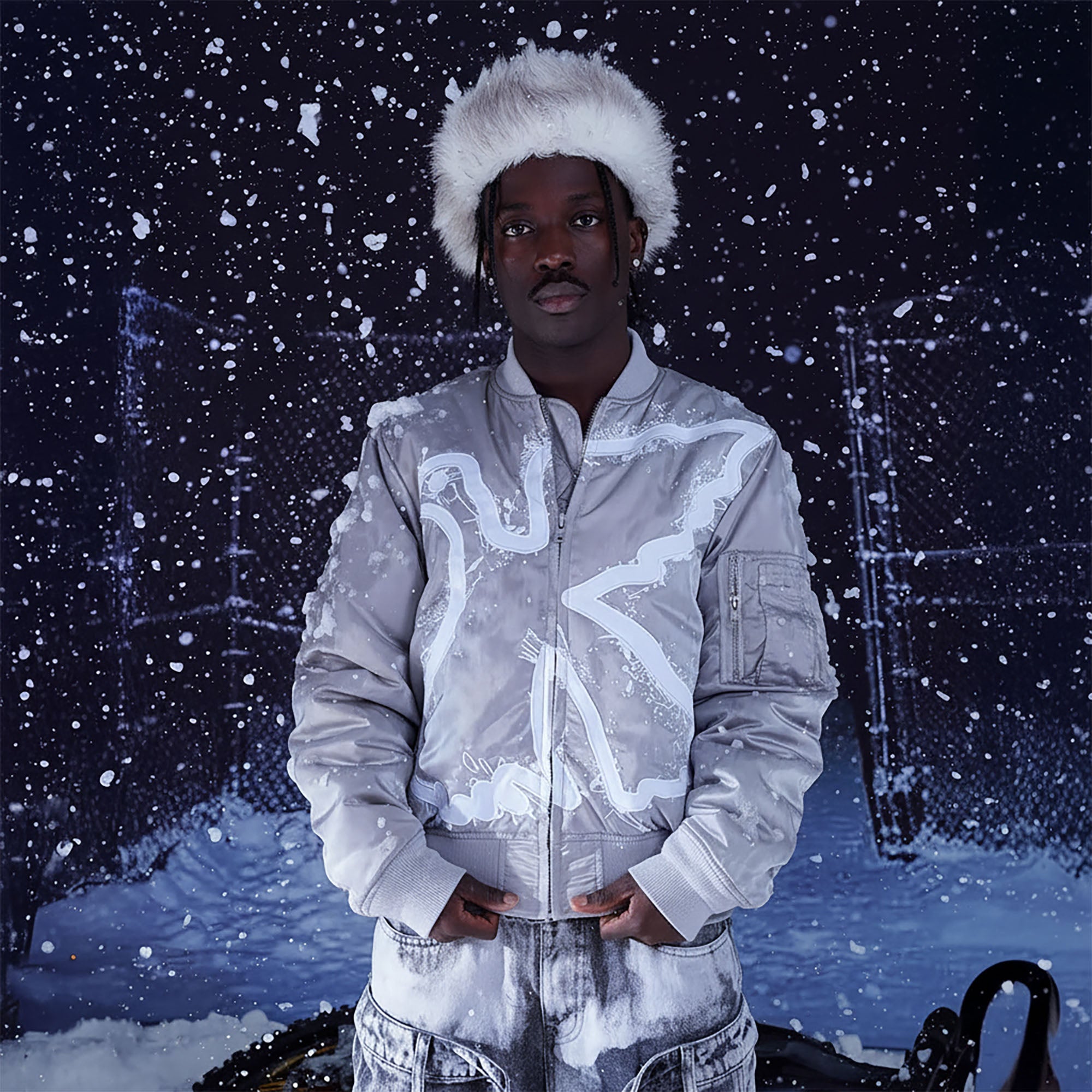 VINKID Reversible Peace Dove Patch Bomber Jacket