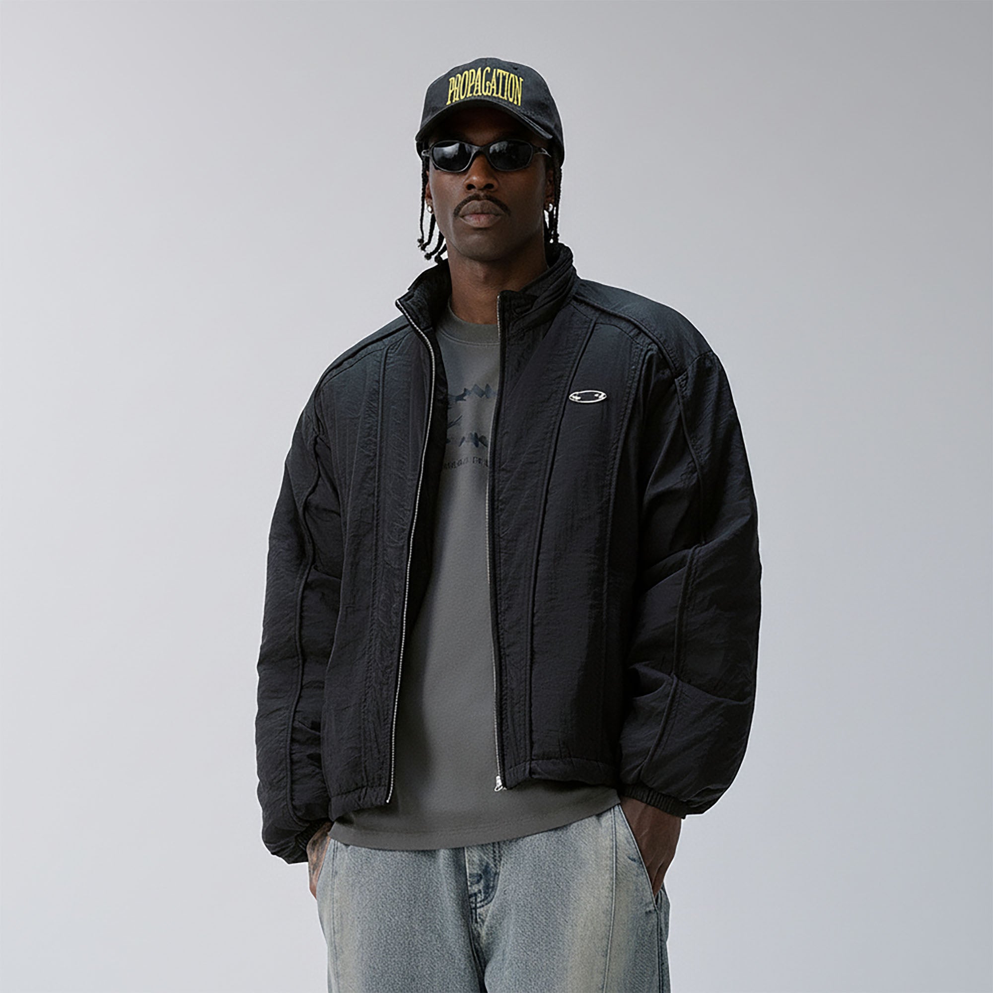 F2CE Structured Panel Stand-Collar Puffer