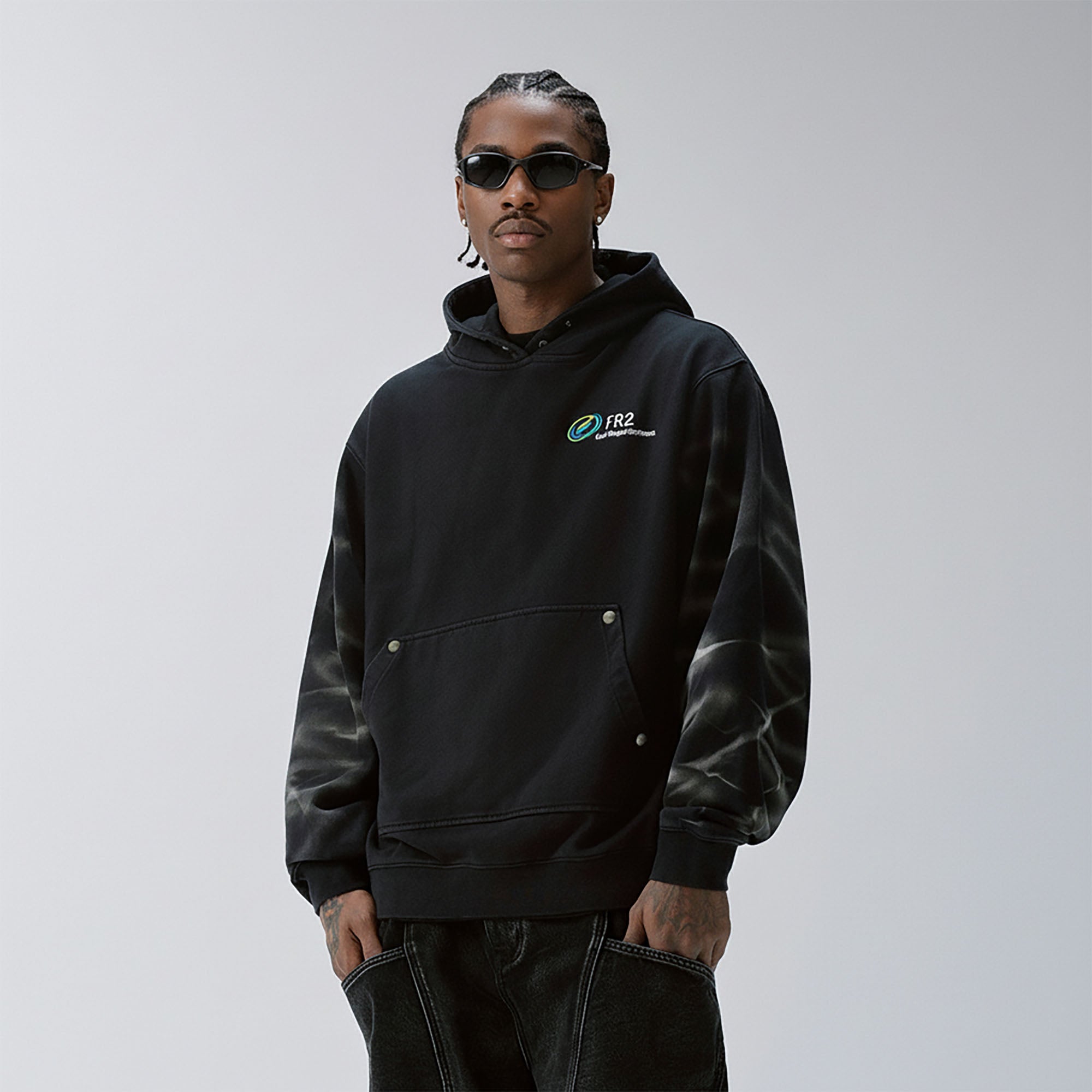 F2CE Tie-Dye Embroidered LOGO Hoodie