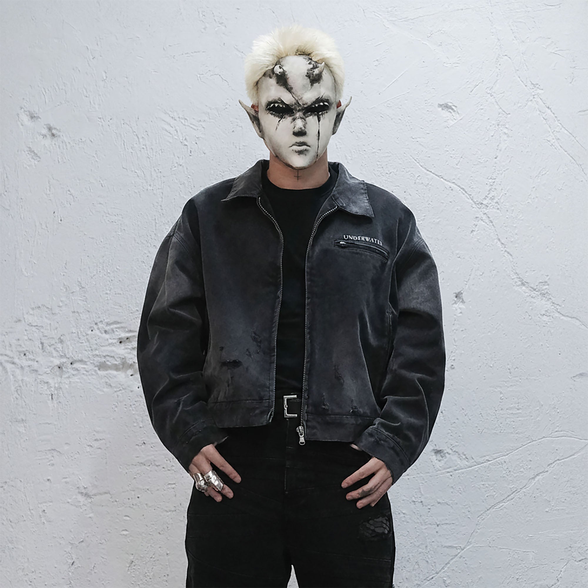 UNDERWATER Dying Art Distressed Jacket