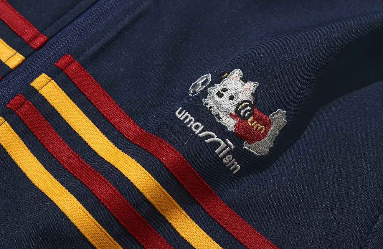 UMAMIISM Retro Striped Track Jacket, premium urban and streetwear designers apparel on PROJECTISR.com, UMAMIISM