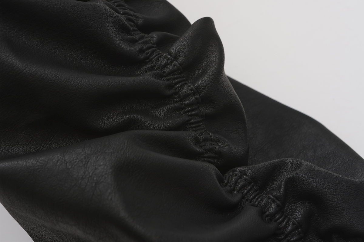 ARDENCODE Oversized Hooded Faux Leather Bomber Jacket, premium urban and streetwear designers apparel on PROJECTISR.com, ARDENCODE