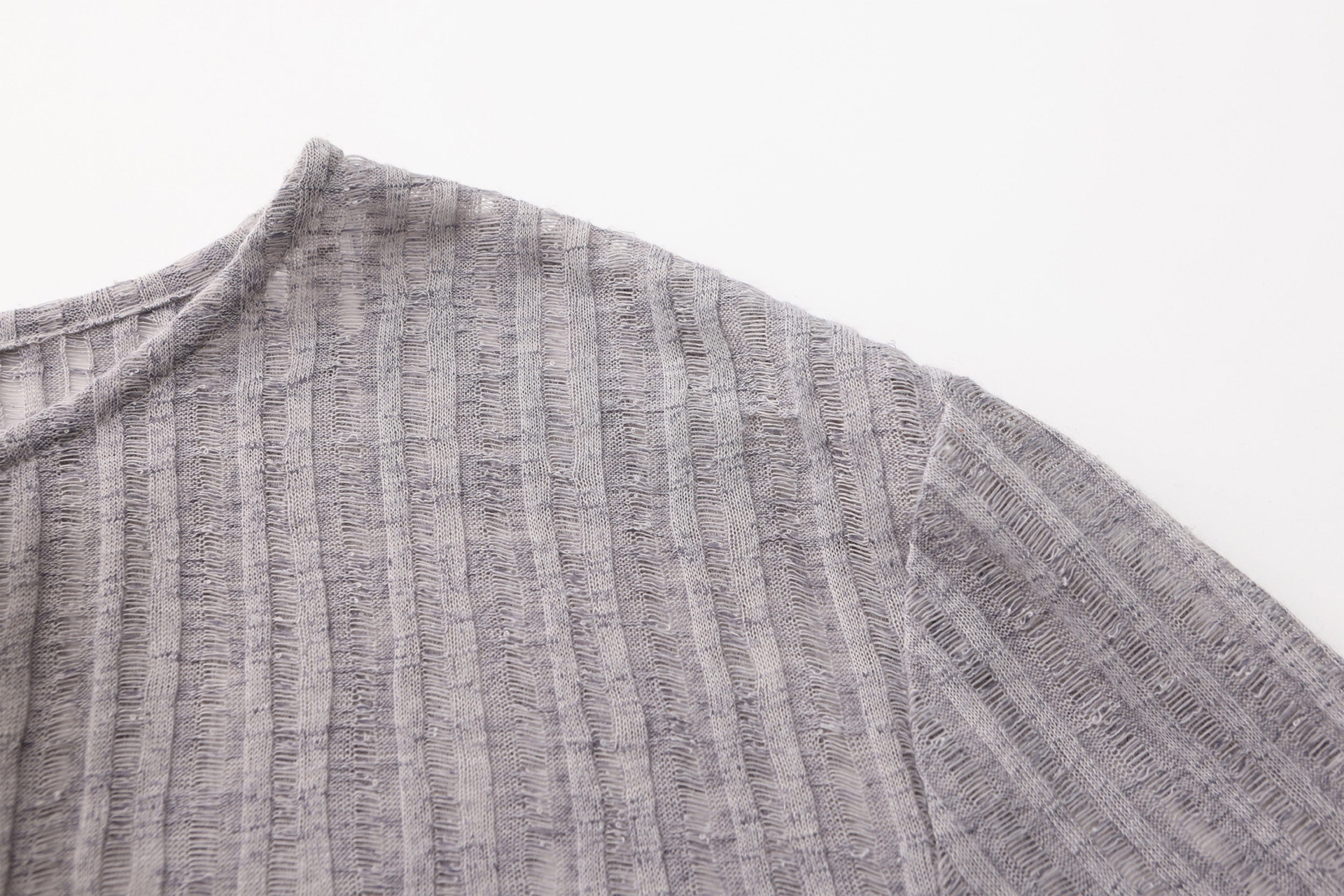 VANN VALRENCE Essential Gradient Sheer Long-Sleeve Tee, premium urban and streetwear designers apparel on PROJECTISR.com, VANN VALRENCE