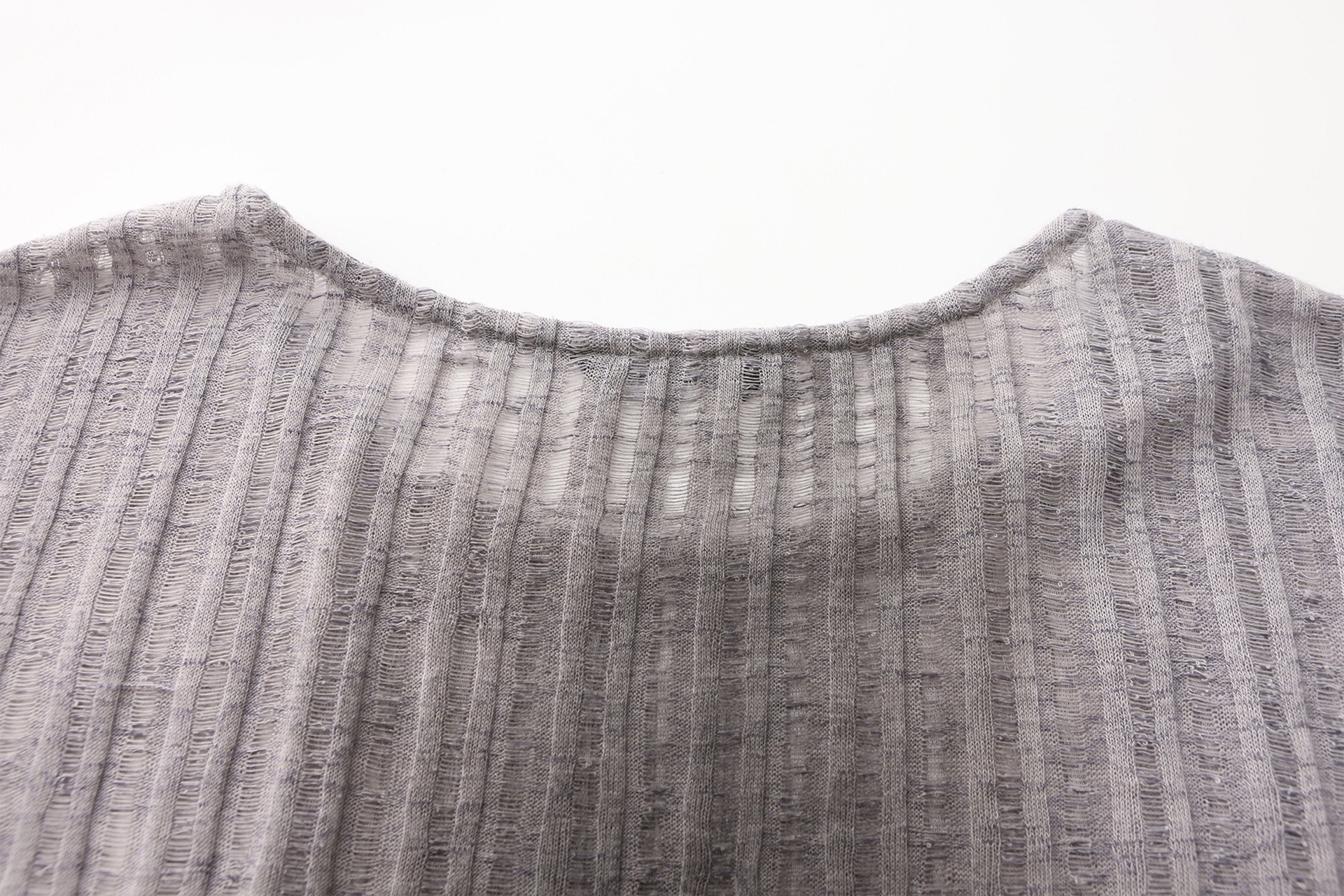 VANN VALRENCE Essential Gradient Sheer Long-Sleeve Tee, premium urban and streetwear designers apparel on PROJECTISR.com, VANN VALRENCE