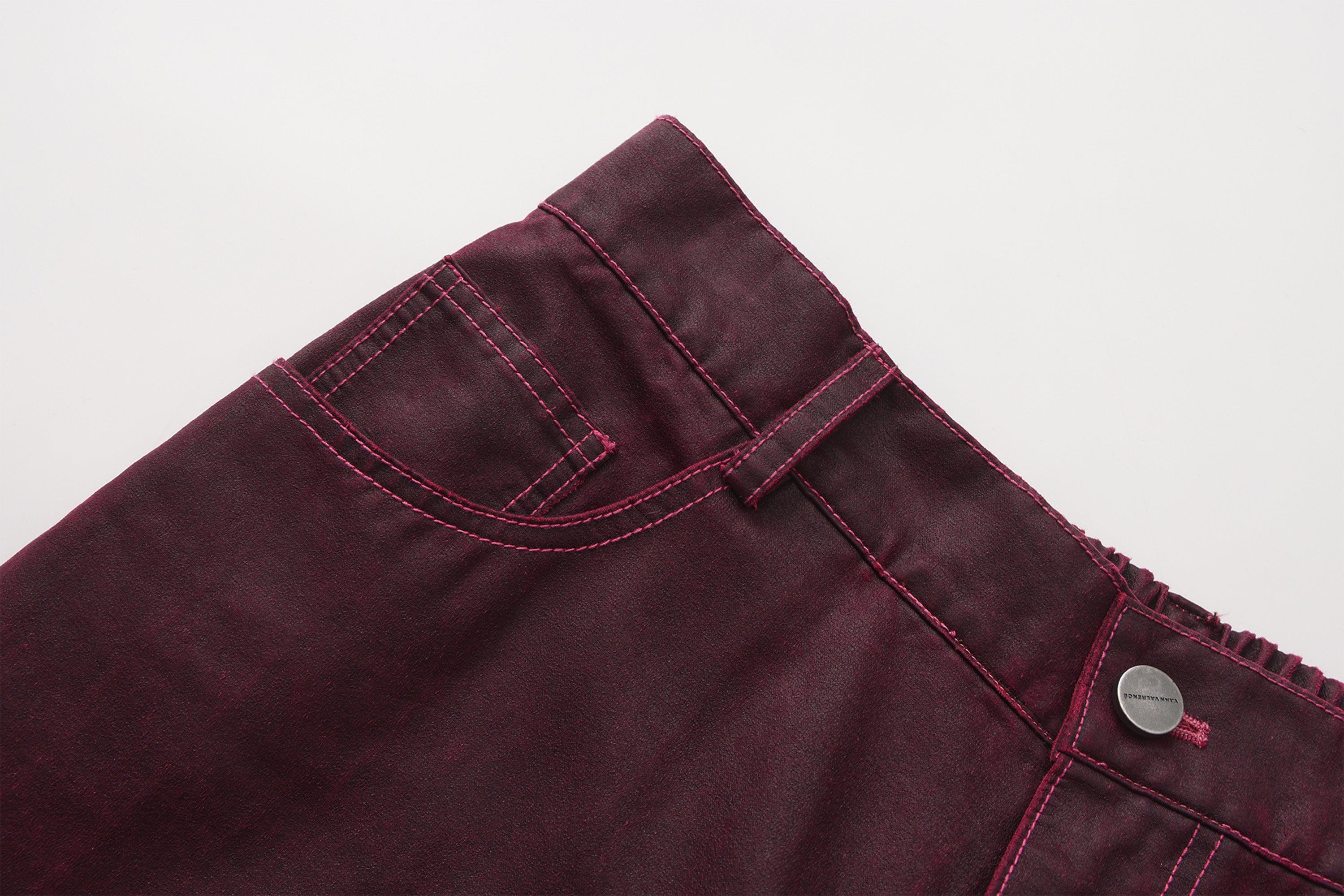 VANN VALRENCE Structured Panel Pleated-Knee Pants, premium urban and streetwear designers apparel on PROJECTISR.com, VANN VALRENCE