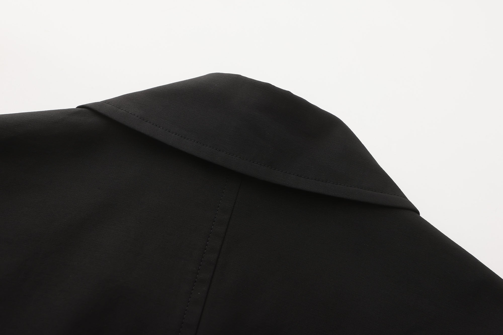 ORAL UTOPIA Faux Layered Hem Multi-Pocket Coat