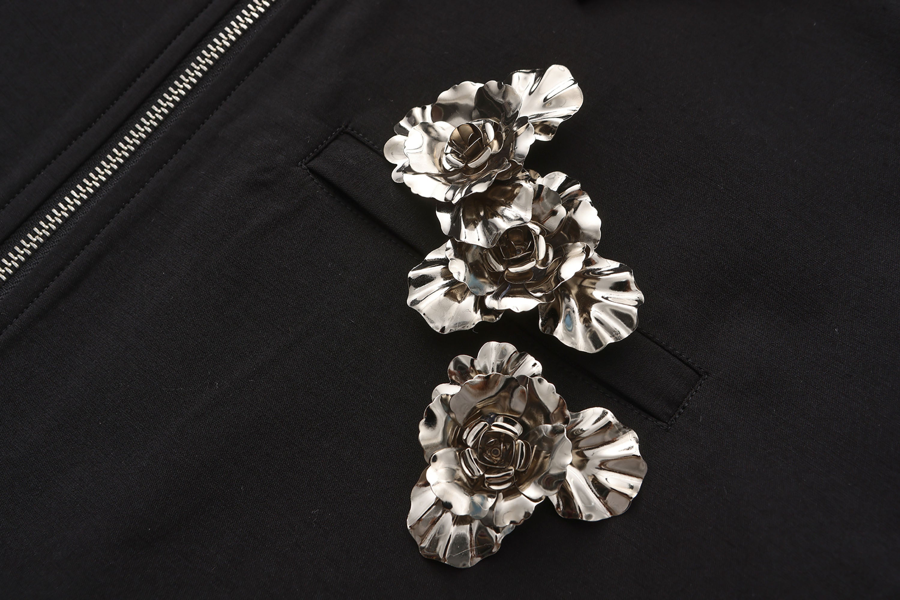 ORAL UTOPIA Metal Floral Acetate Jacket, premium urban and streetwear designers apparel on PROJECTISR.com, ORAL UTOPIA