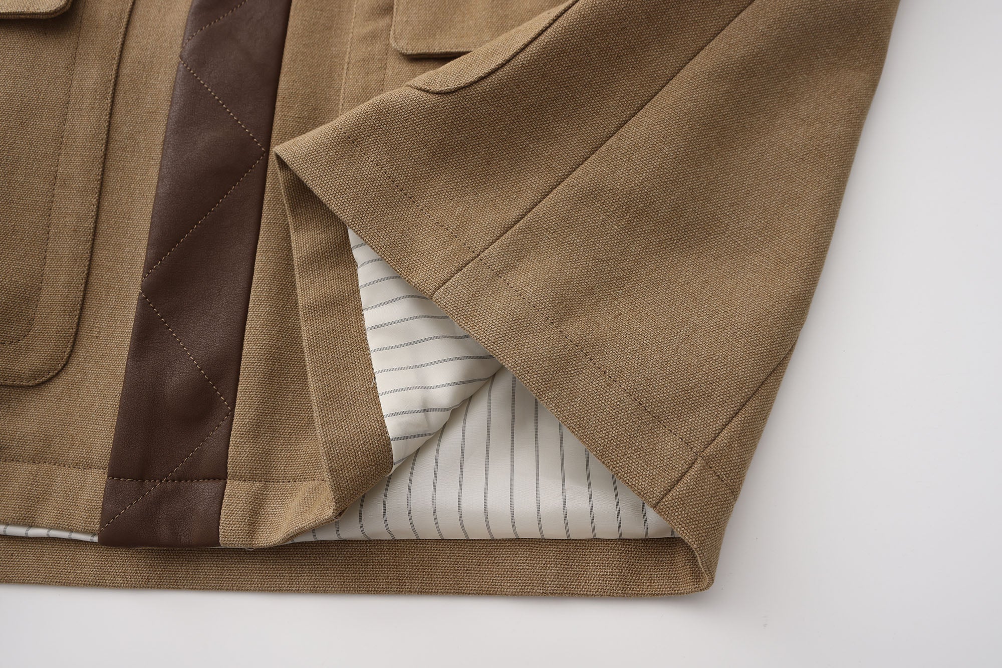 ORAL UTOPIA PU Panel Utility Jacket