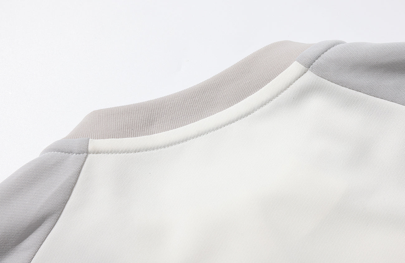 UMAMIISM Quick-Dry Striped Raglan Zip-Up Tee, premium urban and streetwear designers apparel on PROJECTISR.com, UMAMIISM