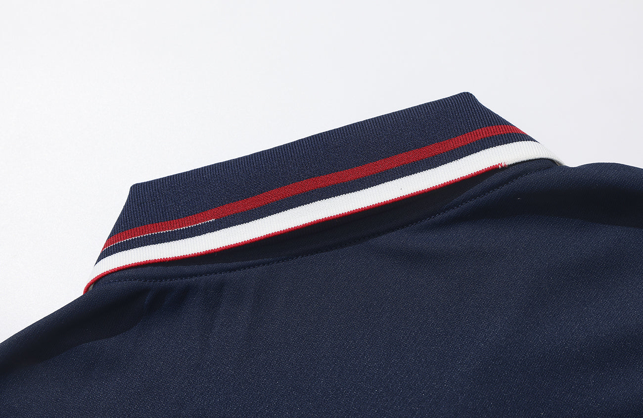 UMAMIISM Quick-Dry Striped Polo Long Sleeve Tee, premium urban and streetwear designers apparel on PROJECTISR.com, UMAMIISM