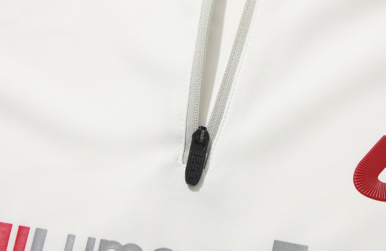 UMAMIISM Quick-Dry Striped Raglan Zip-Up Tee, premium urban and streetwear designers apparel on PROJECTISR.com, UMAMIISM