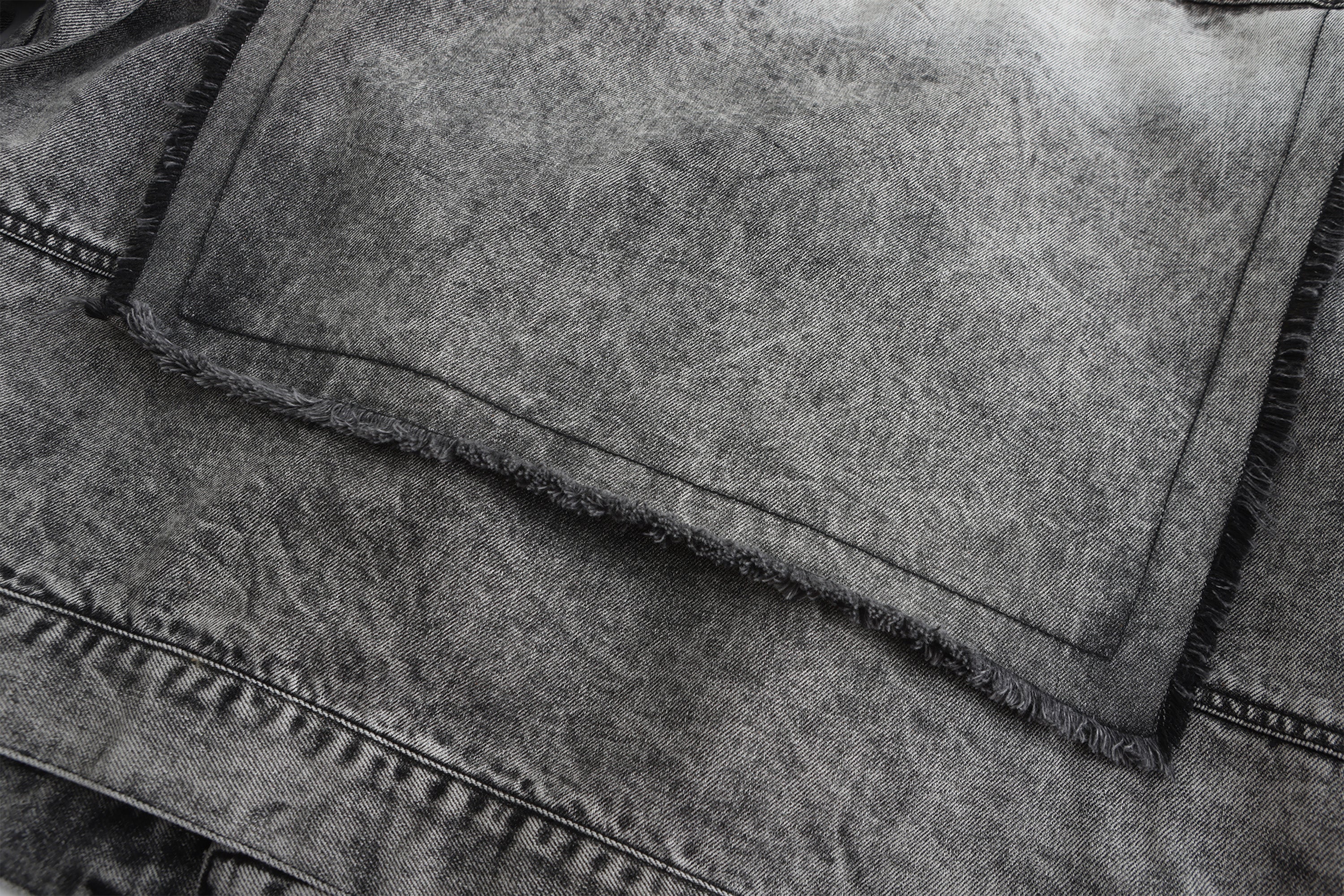 VANN VALRENCE Structural Panel Acid-Washed Oversized Denim Jacket, premium urban and streetwear designers apparel on PROJECTISR.com, VANN VALRENCE
