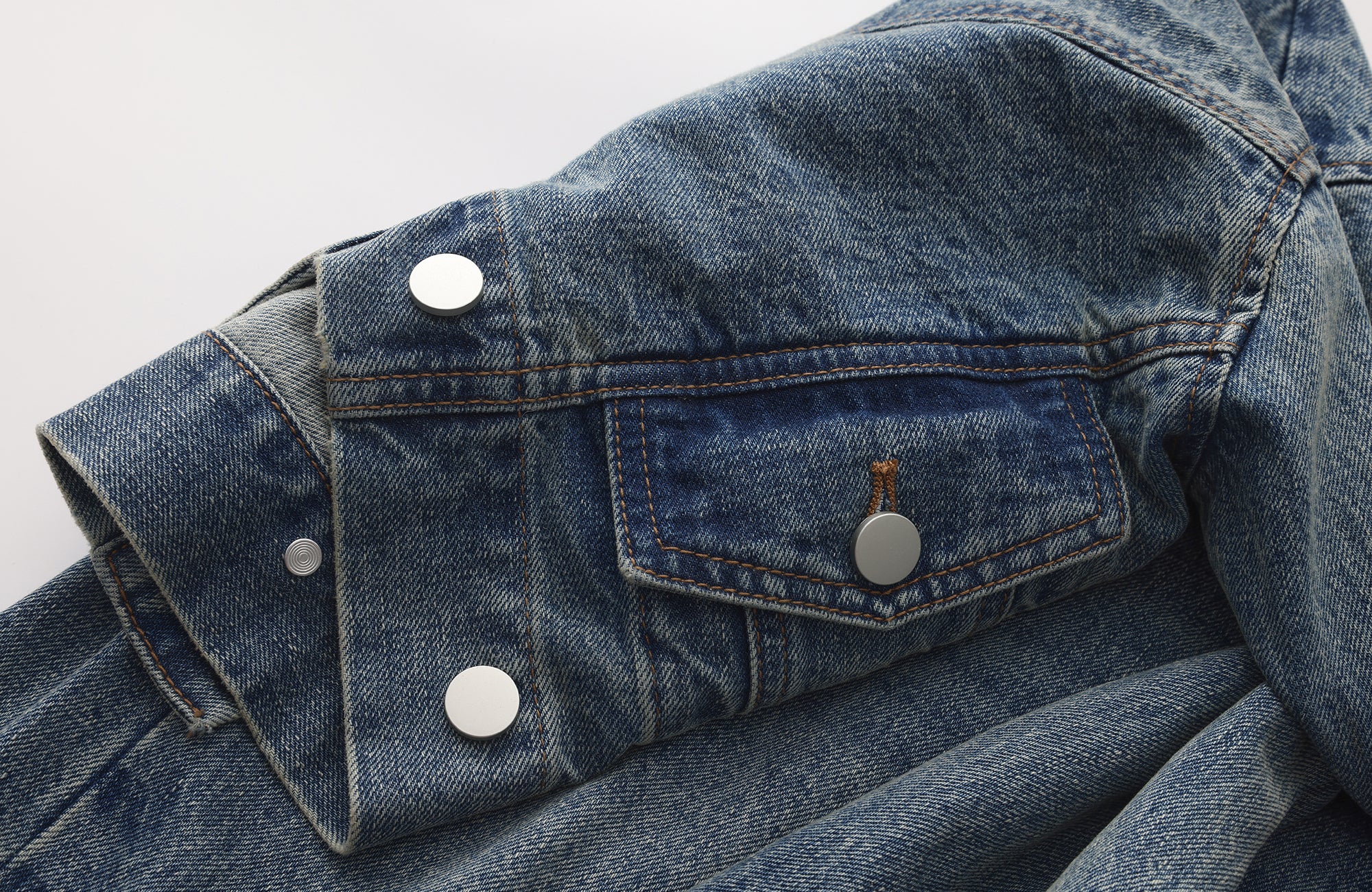 INTERRUPT Plaid Spliced Faux Two-Piece Wide-Leg Jeans