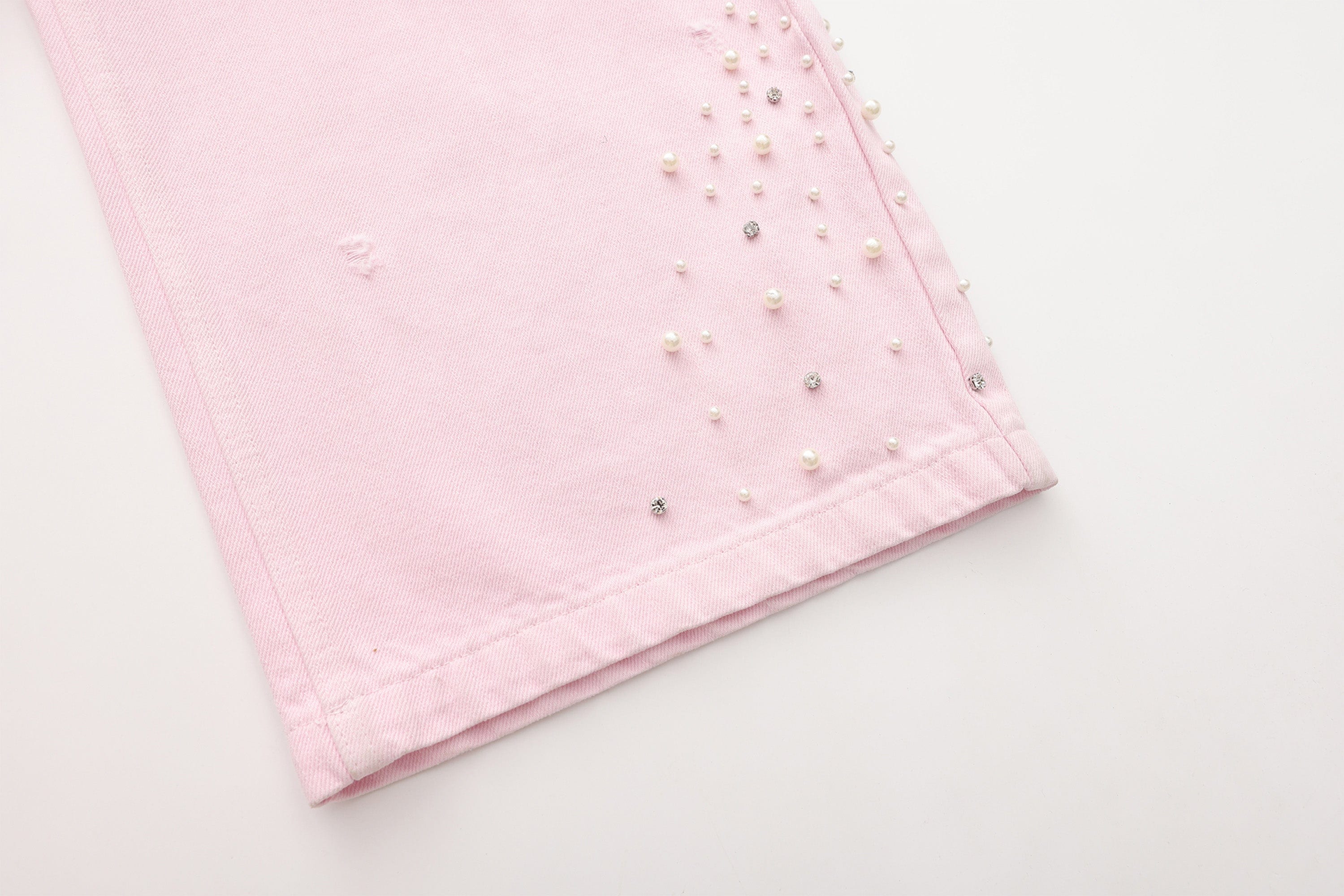 VANN VALRENCE Washed Beaded Double-Knee Trousers, premium urban and streetwear designers apparel on PROJECTISR.com, VANN VALRENCE