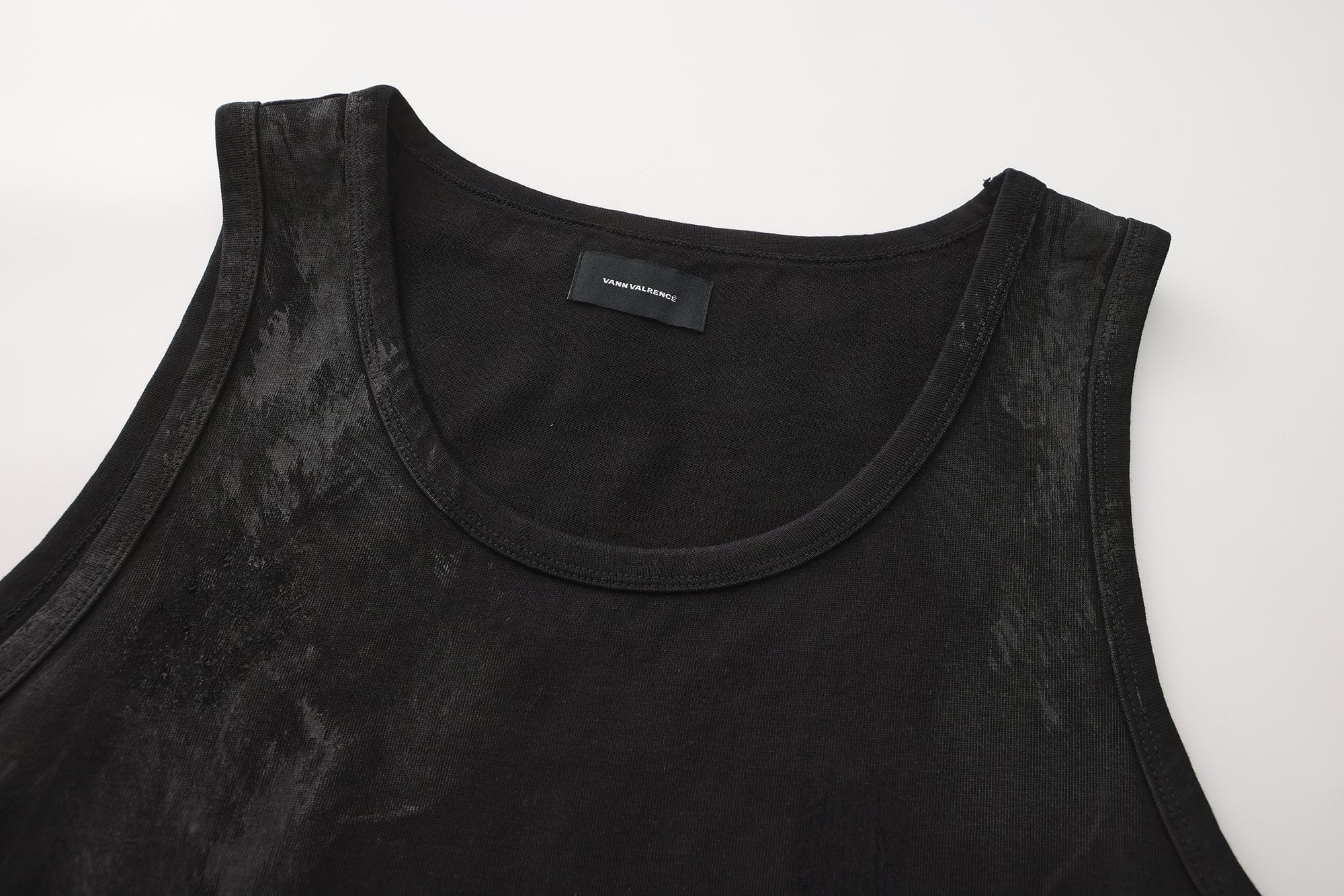 VANN VALRENCE Washed-Dyed Oversized Tank Top
