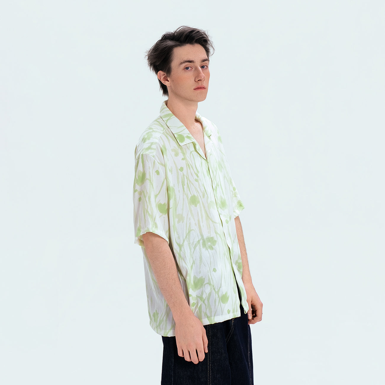 WIID Floral Cuban Half Shirt, premium urban and streetwear designers apparel on PROJECTISR.com, WIID