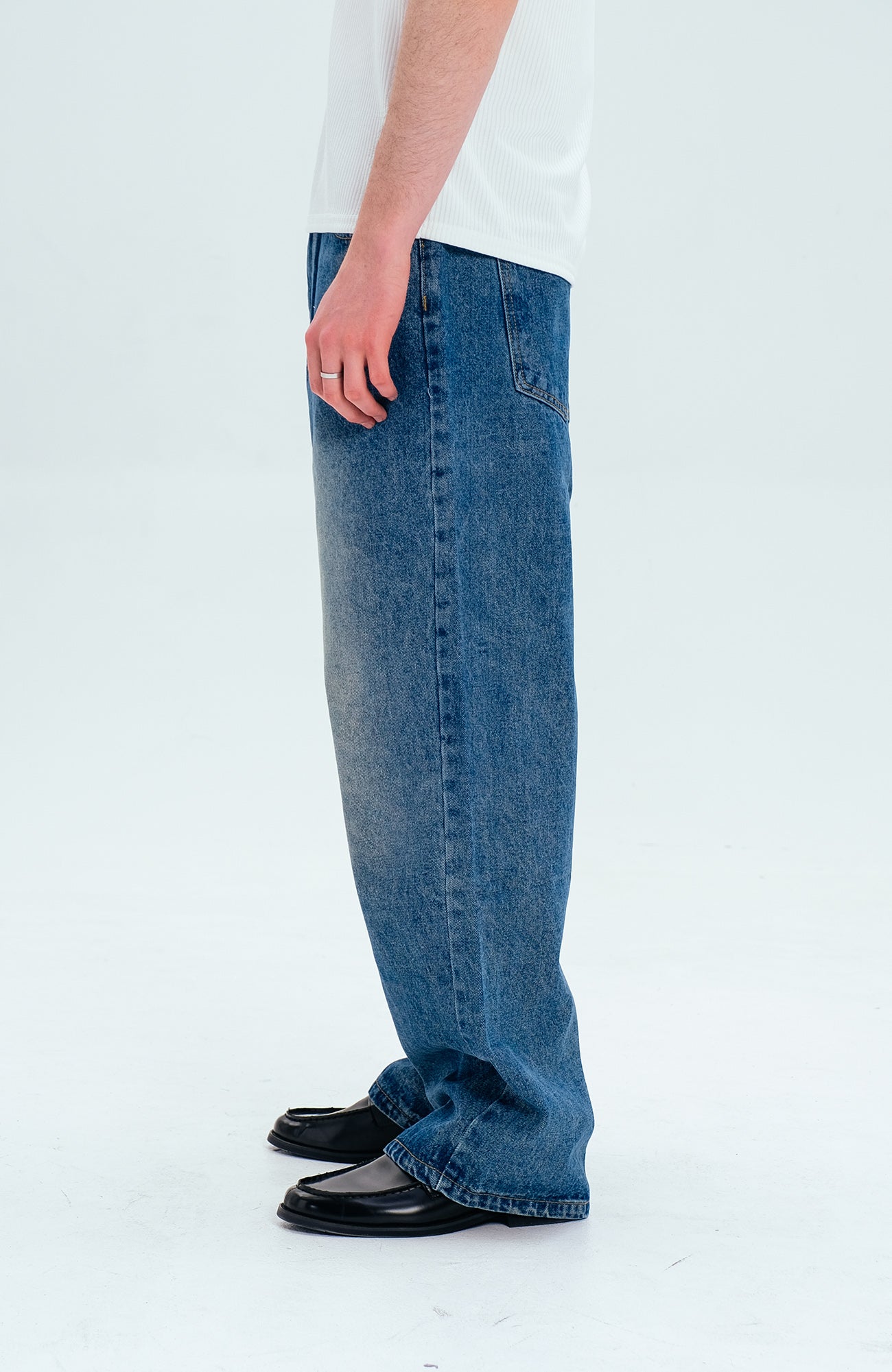 WIID Classic Faded Straight Jeans, premium urban and streetwear designers apparel on PROJECTISR.com, WIID