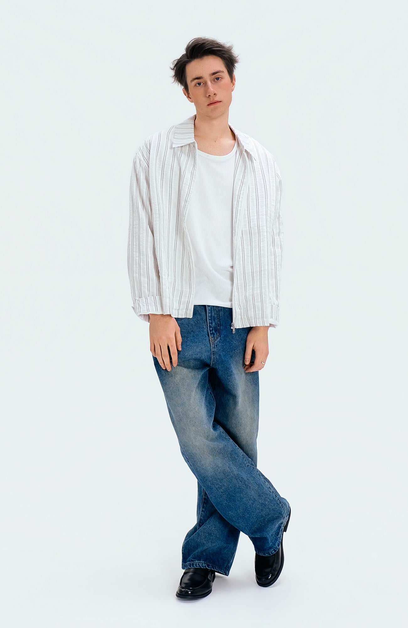 WIID Classic Faded Straight Jeans, premium urban and streetwear designers apparel on PROJECTISR.com, WIID