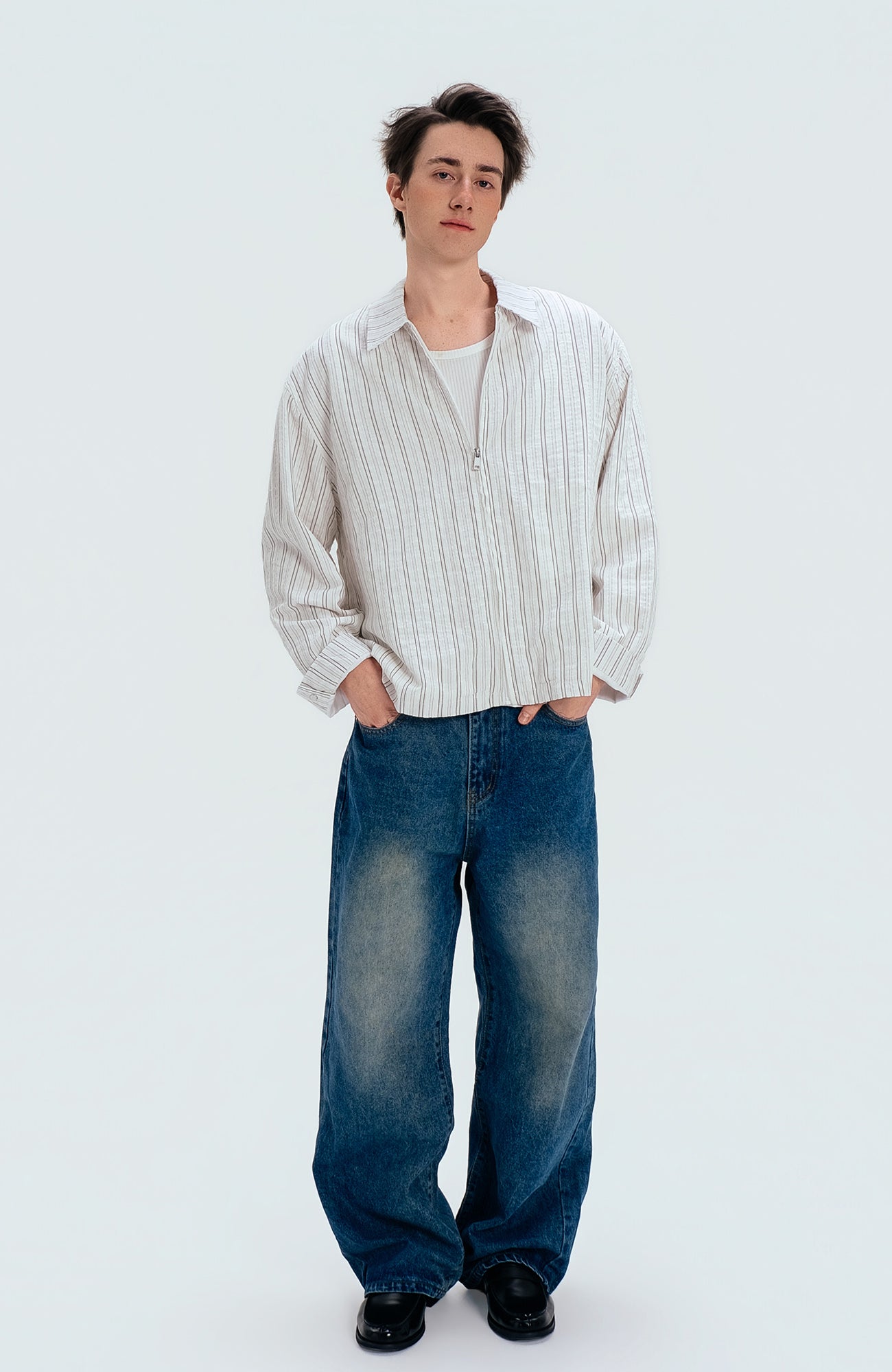 WIID Classic Faded Straight Jeans, premium urban and streetwear designers apparel on PROJECTISR.com, WIID
