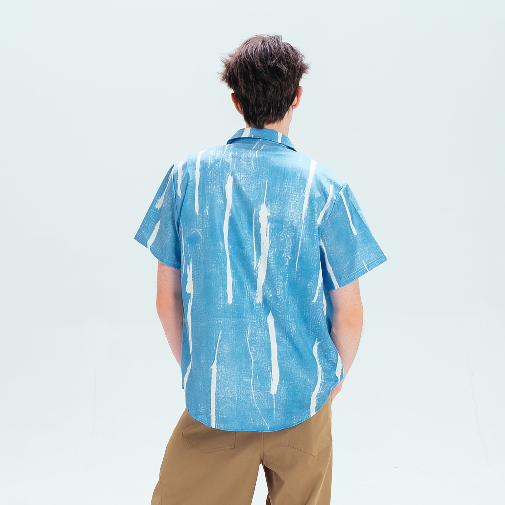 WIID Brush-Paint Full-Print Half Shirt, premium urban and streetwear designers apparel on PROJECTISR.com, WIID