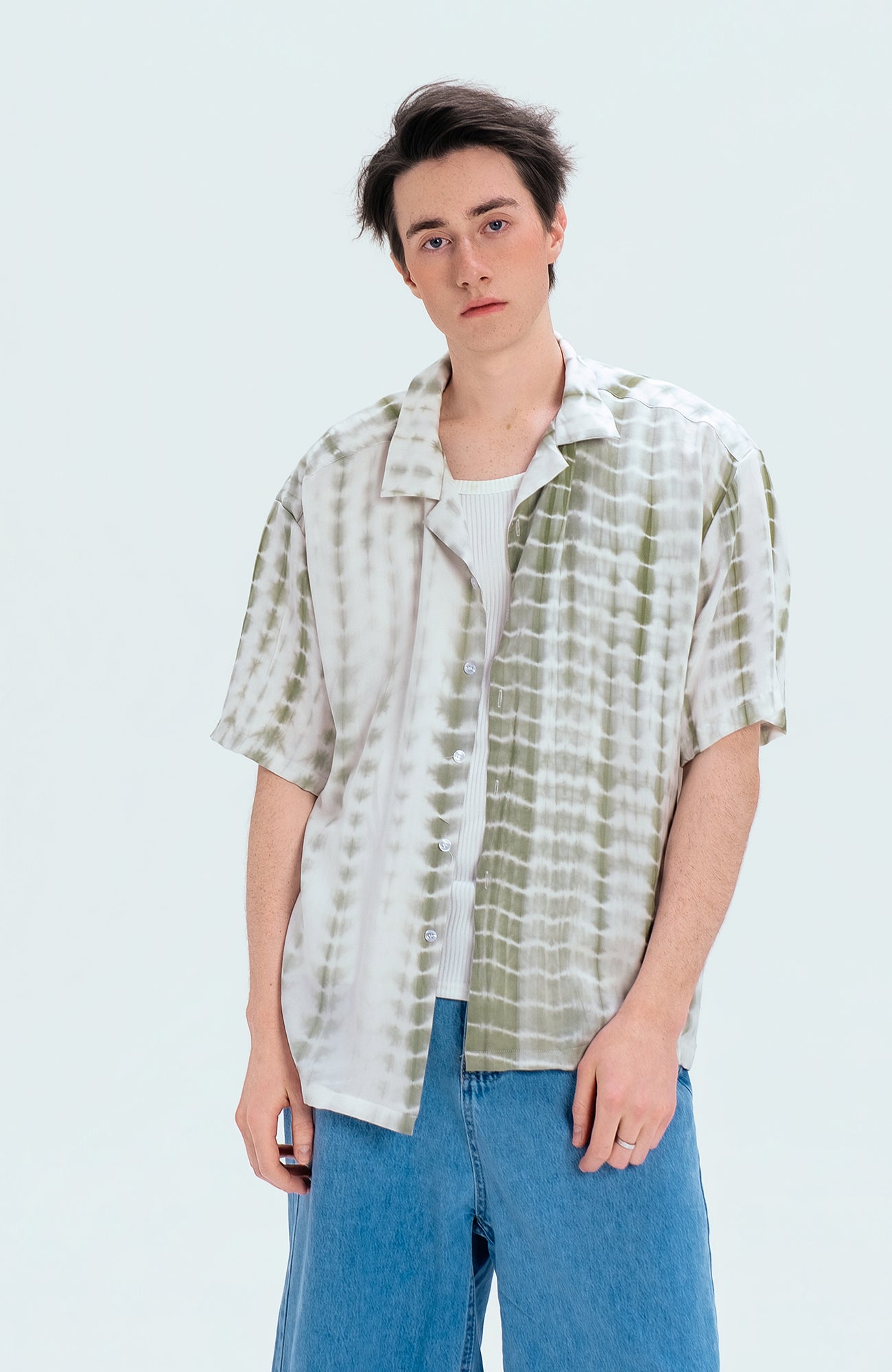 WIID Tie-Dye Cuban Half Shirt, premium urban and streetwear designers apparel on PROJECTISR.com, WIID