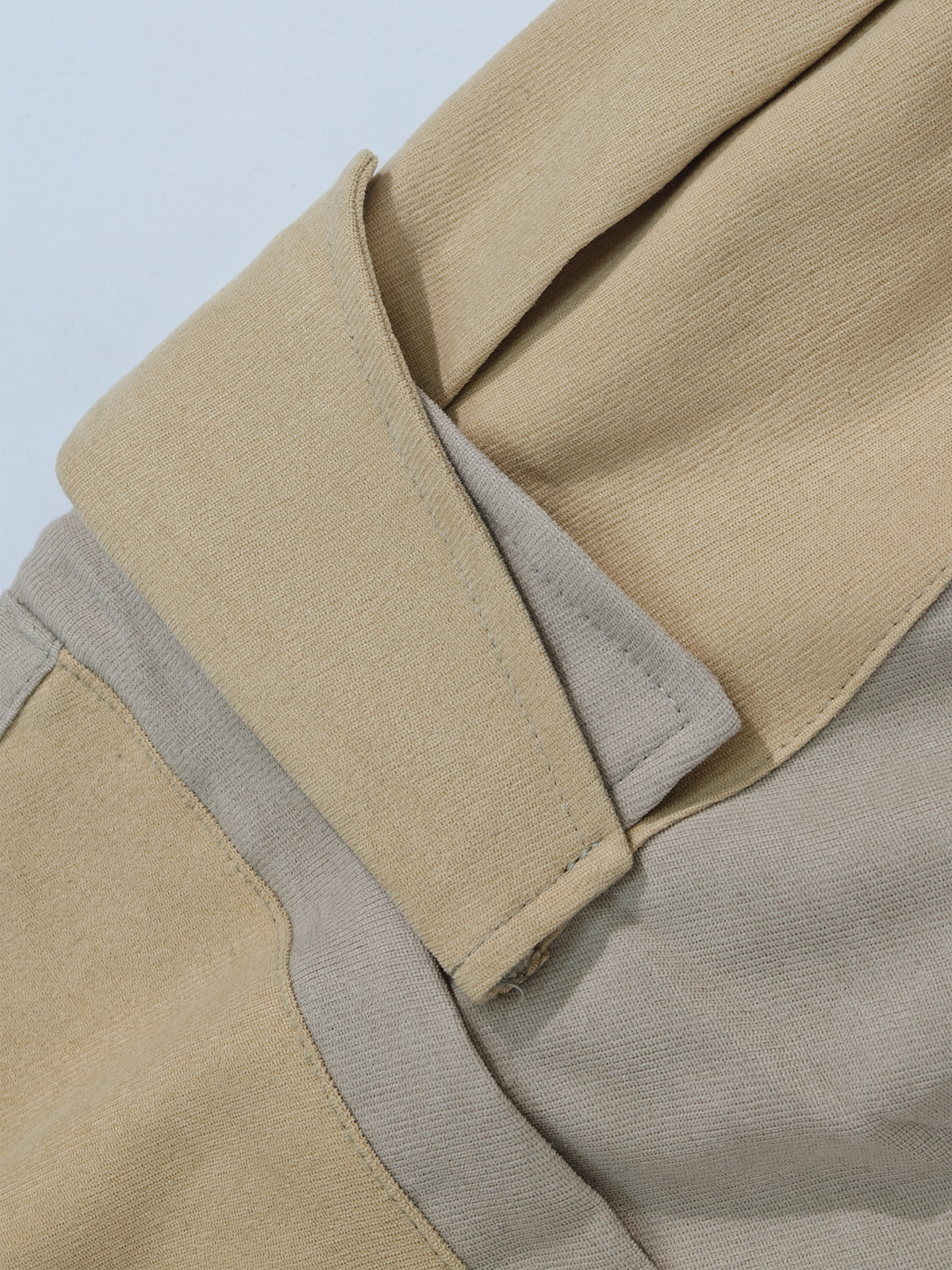 UUCSCC Spliced Large-Pocket Wide-Leg Curved Pants