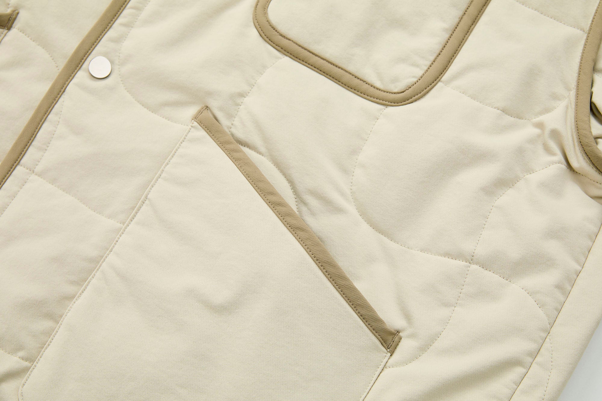 ORGANIC EMOTION Quilted Snap-Front Down Jacket