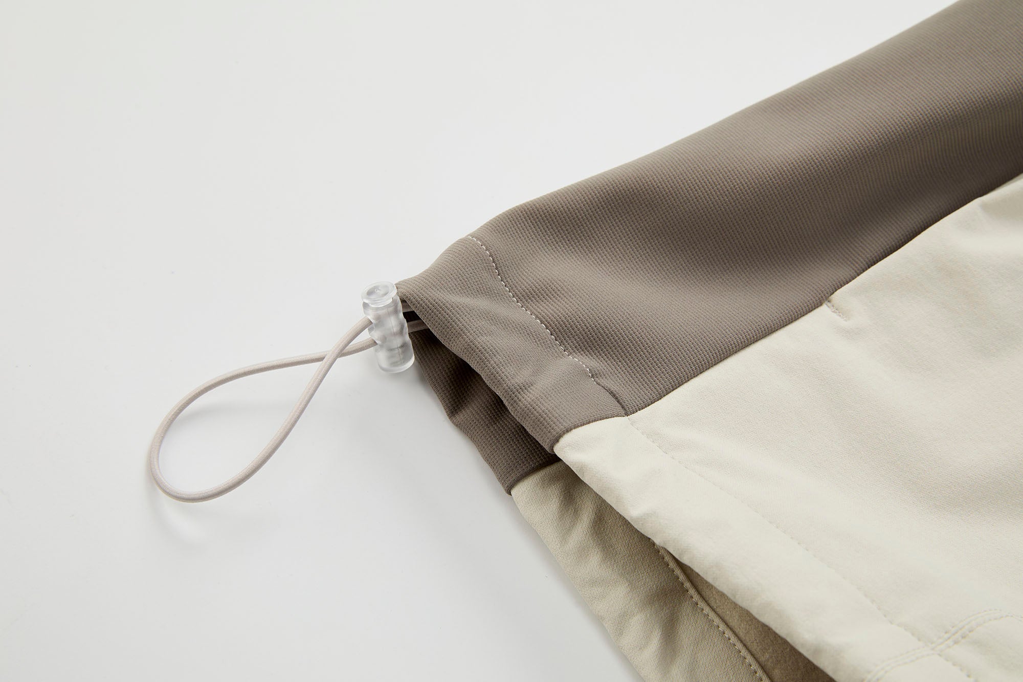 ORGANIC EMOTION Contrast Diagonal Half Zip Oversized  Windbreaker