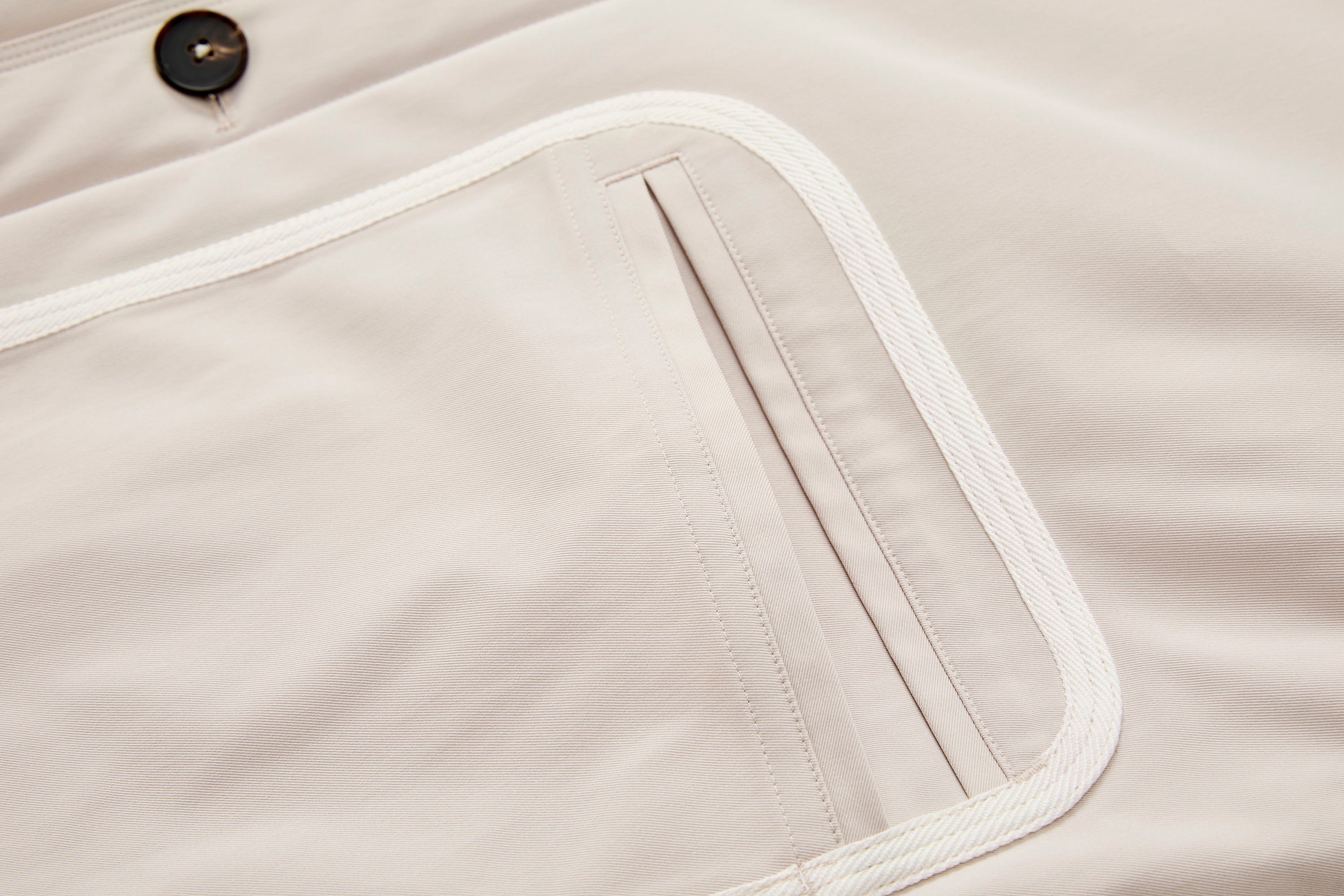 ORGANIC EMOTION Contrast PU Midi Down Coat