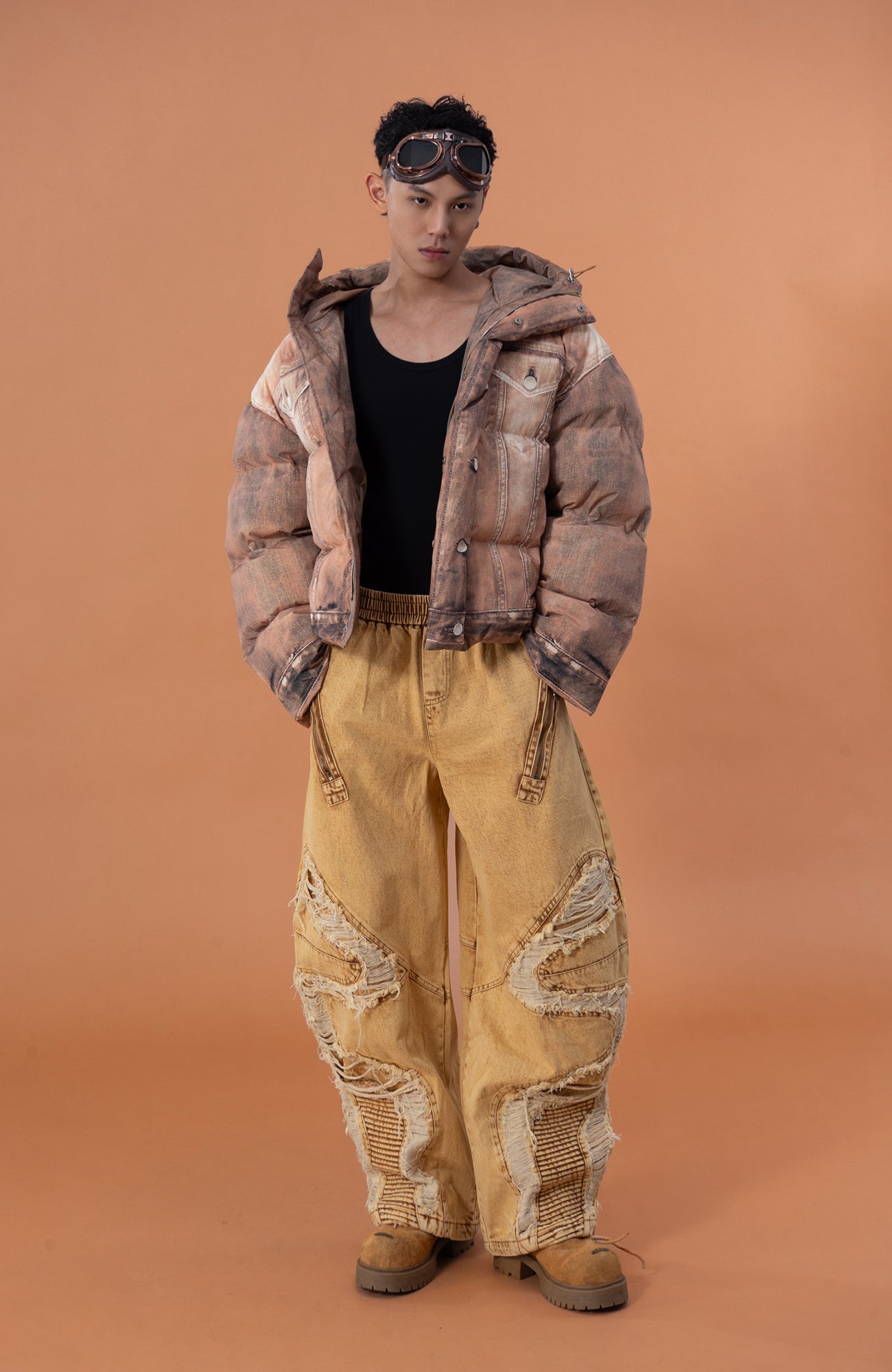 CLP Dirty Fit Utility Hooded Puffer Jacket