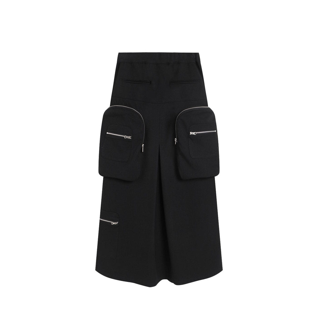 49PERCENT LABELROOM Zipper 3D-Pockets Maxi Skirt, premium urban and streetwear designers apparel on PROJECTISR.com, 49PERCENT