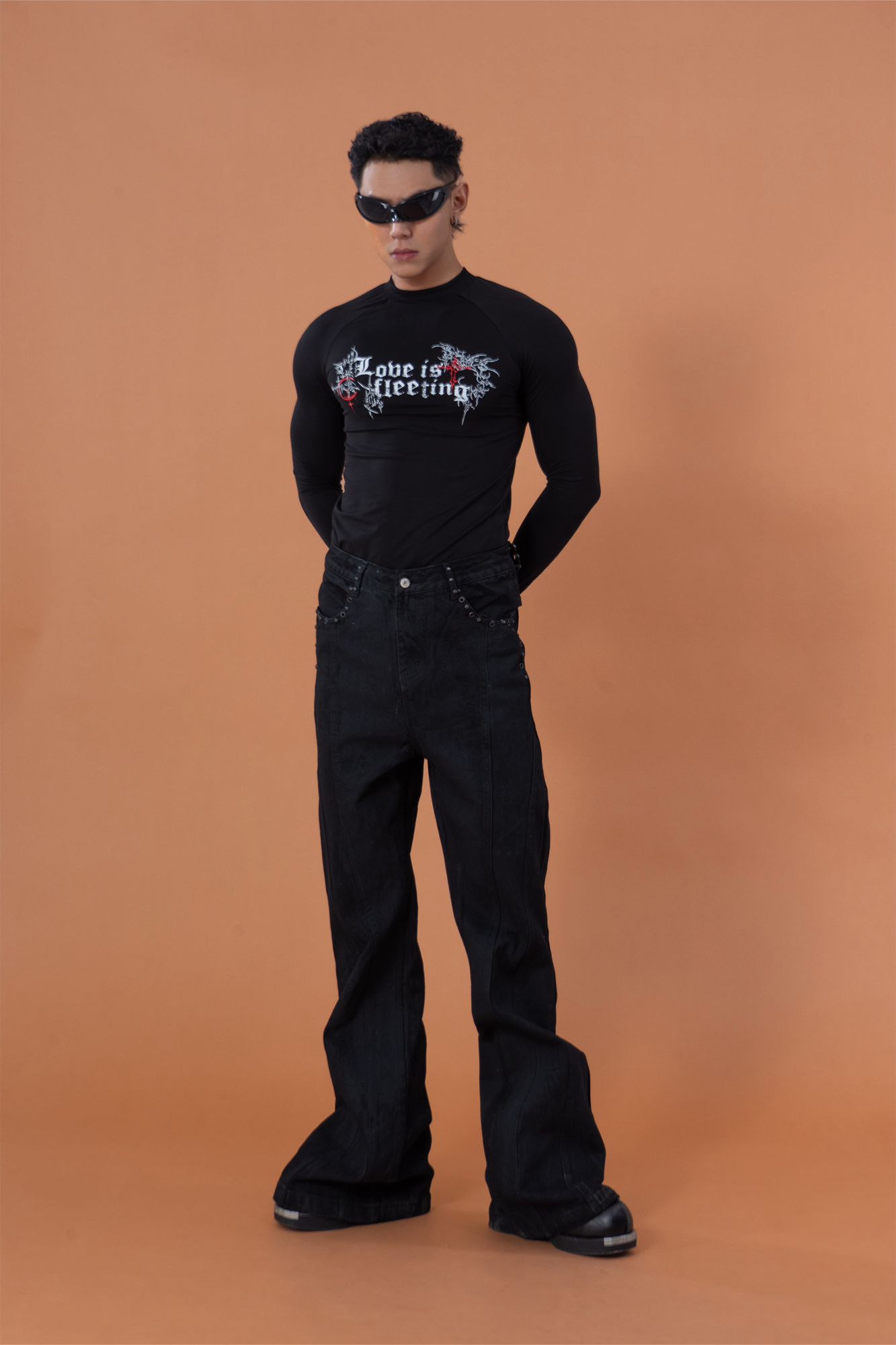 CLP Gothic Graphic Fitted Long Sleeve Tee