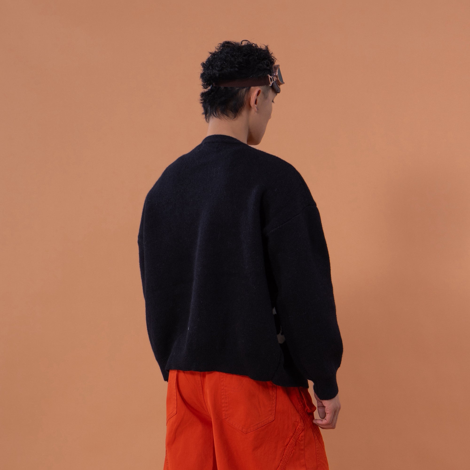 CLP Embroidered Patch Jacquard Cardigan