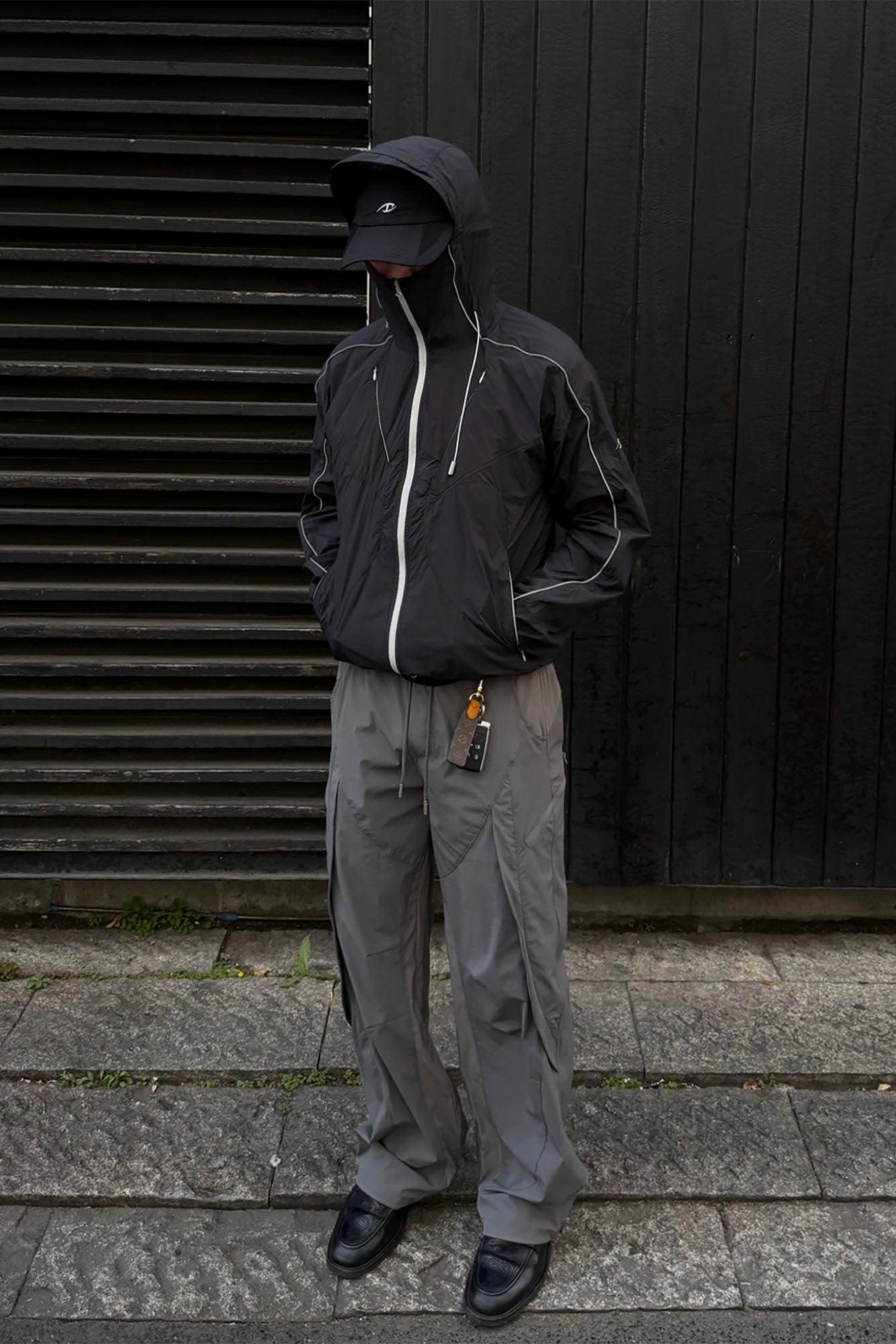 CATSSTAC Multi-Panel Layered Drawstring Pants, premium urban and streetwear designers apparel on PROJECTISR.com, CATSSTAC