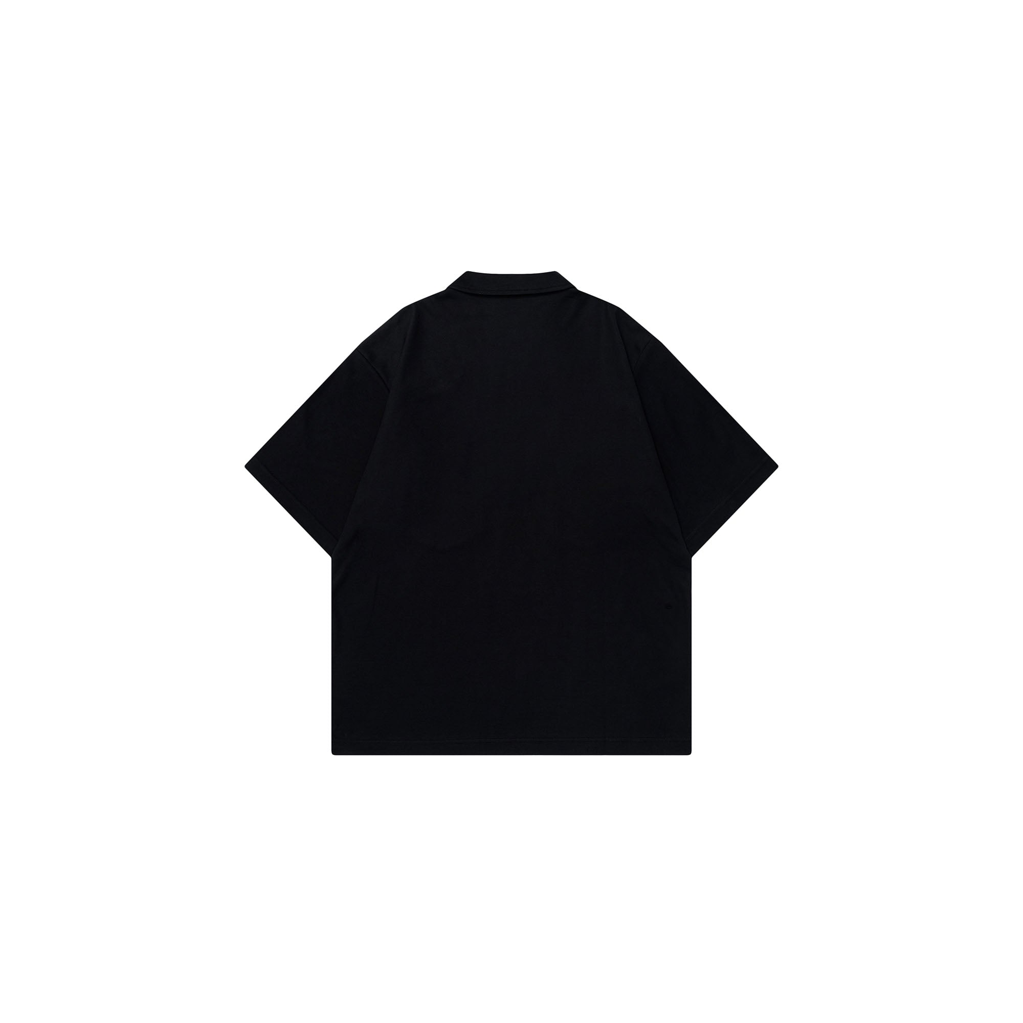 トップス OVY Standard Seed Stitch Polo BLACK XL OVDY Essential Half-Zip Polo Pocket T-Shirt