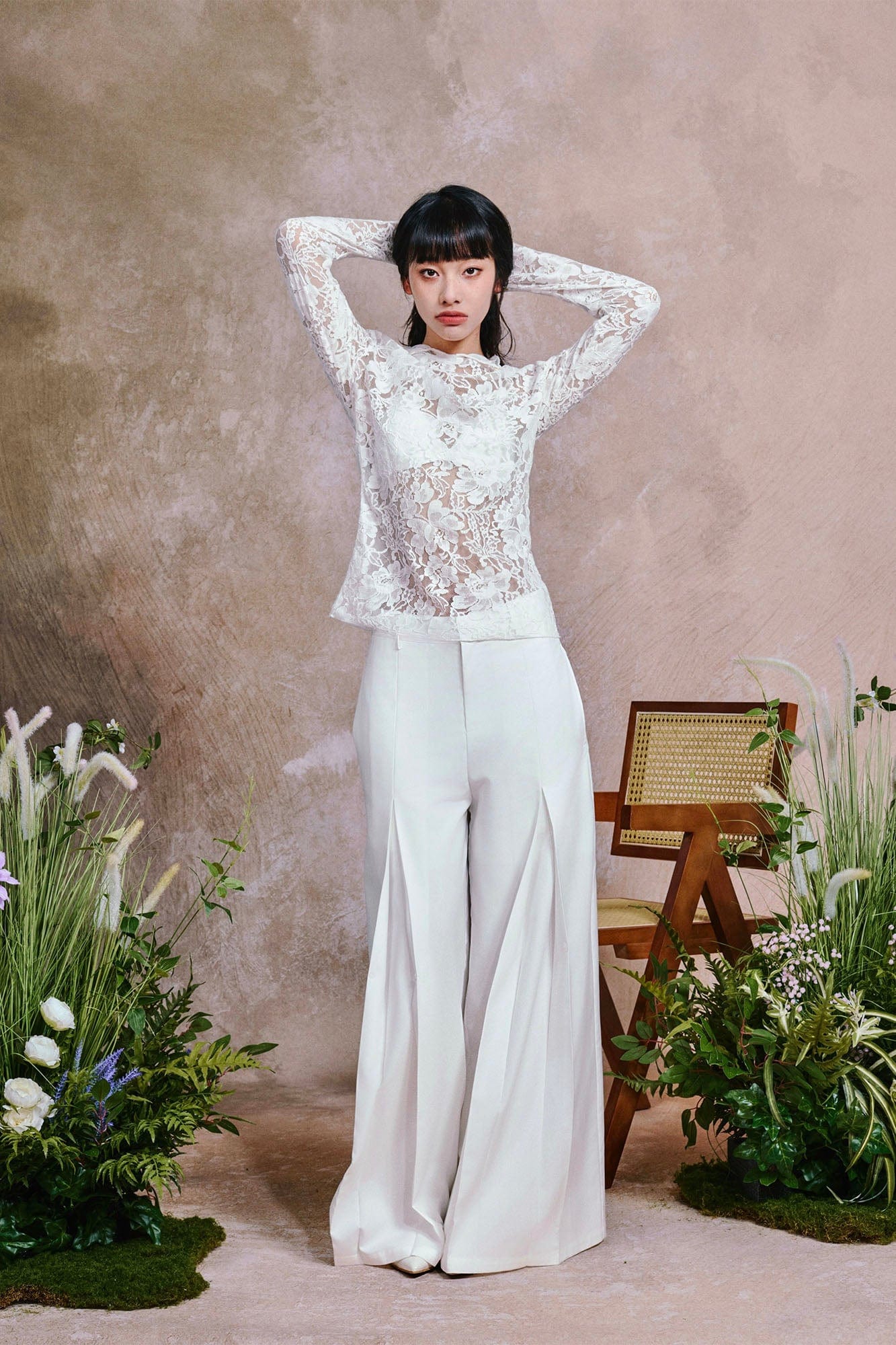 OIPWORD Middle-Pleated Oversized Trousers, premium urban and streetwear designers apparel on PROJECTISR.com, OIPWORD