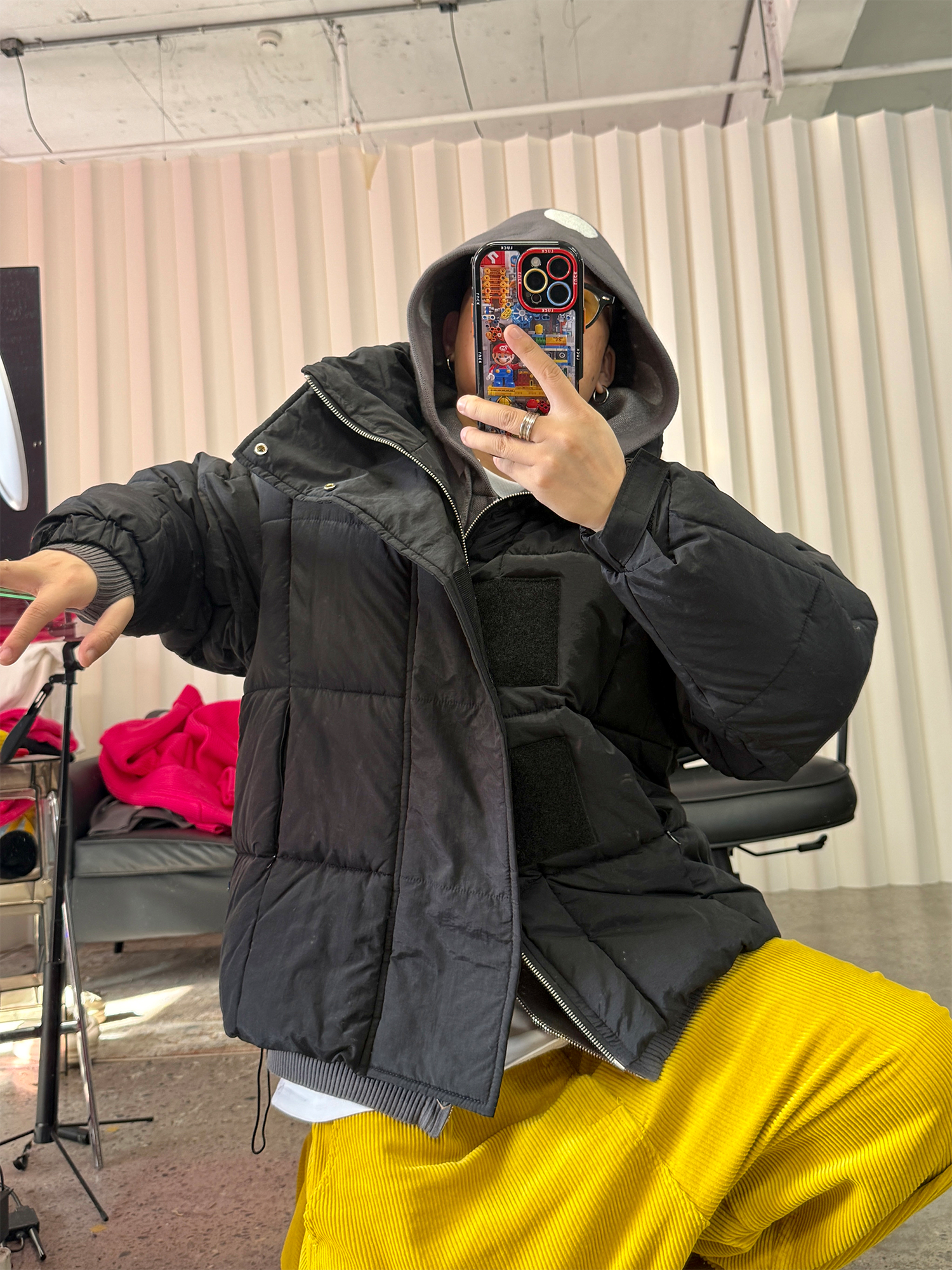 ME DA IGUAL Detachable Sleeve Stand-Collar Quilted Jacket