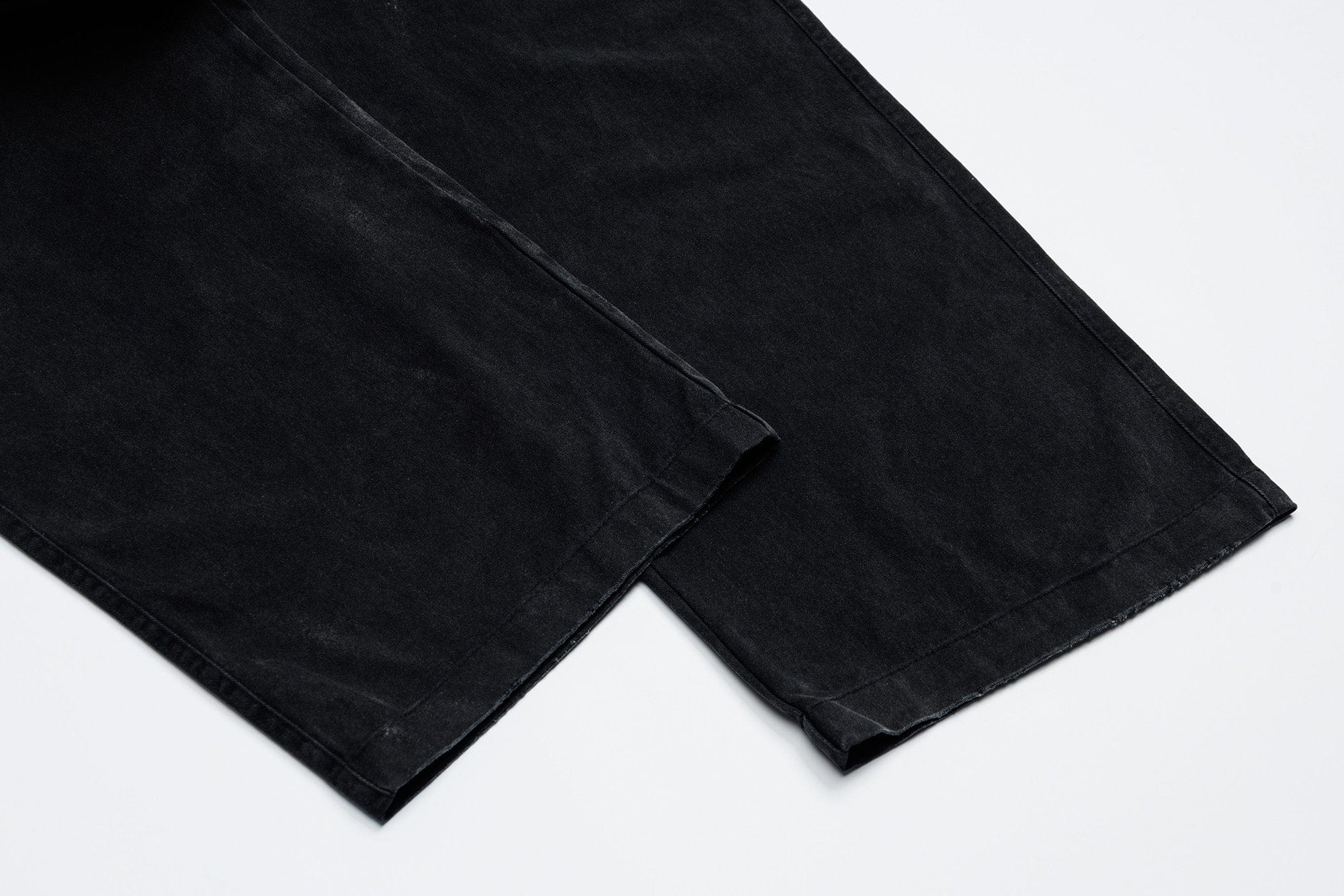 OVDY Distressed Turquoise Rivet Wide-Leg Pants, premium urban and streetwear designers apparel on PROJECTISR.com, OVDY