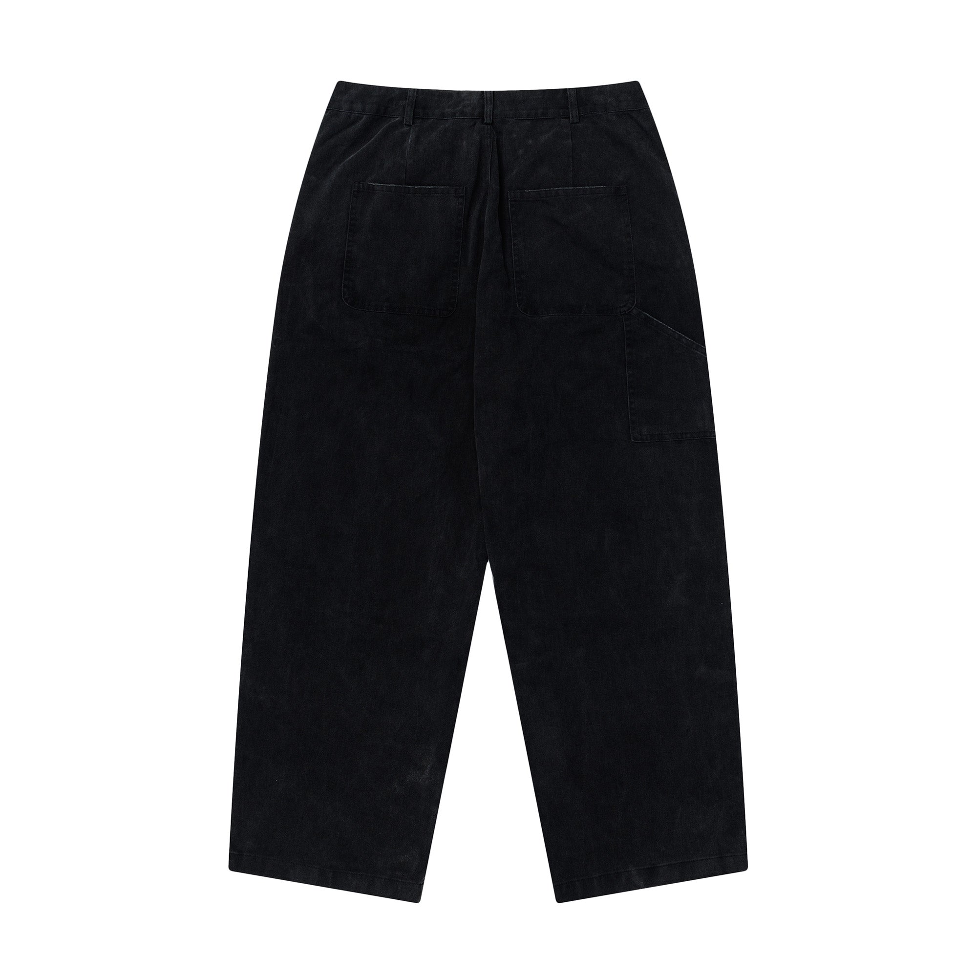OVDY Distressed Turquoise Rivet Wide-Leg Pants, premium urban and streetwear designers apparel on PROJECTISR.com, OVDY