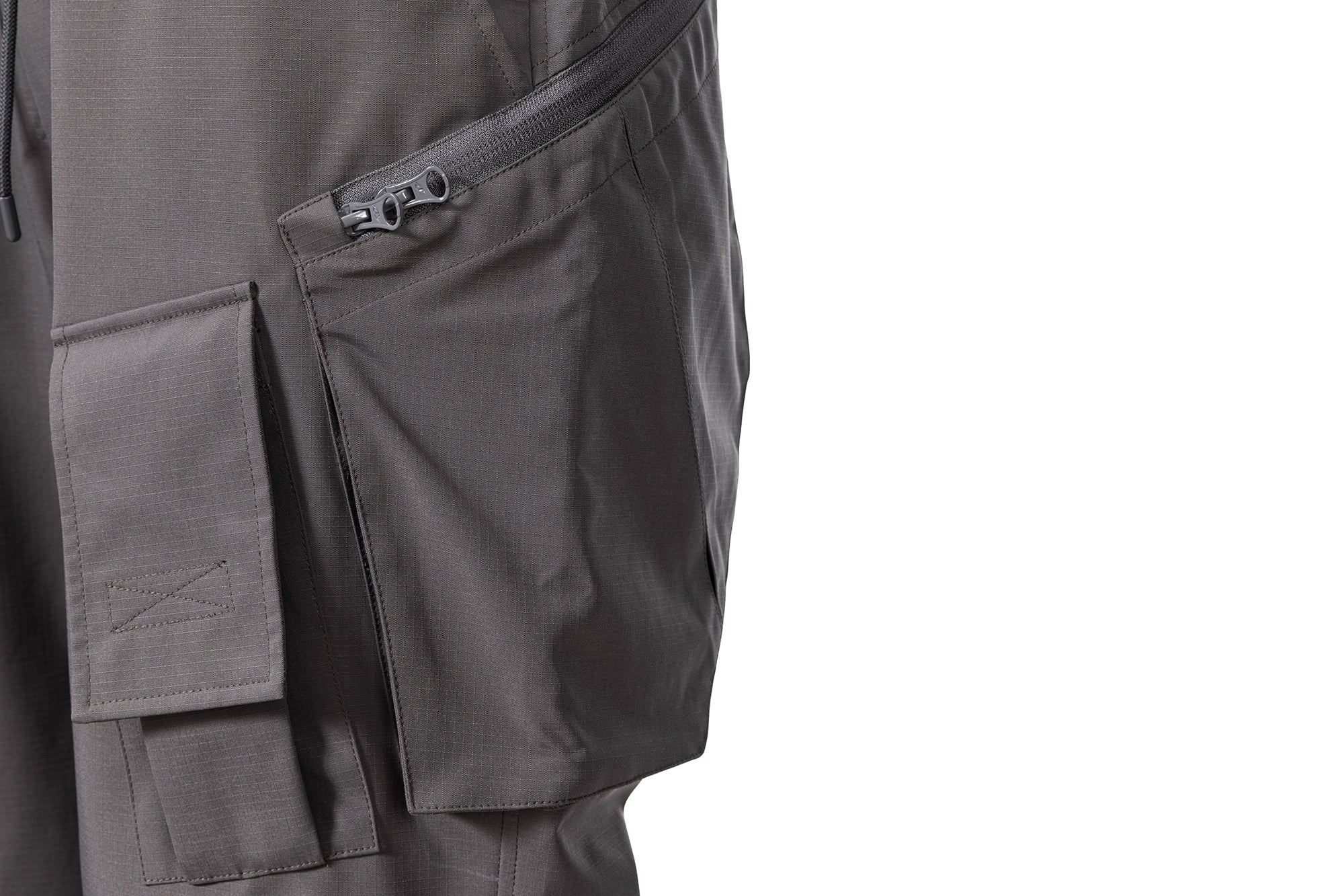 CATSSTAC Multi-Pocket Paneled Drawstring Cargo Pants