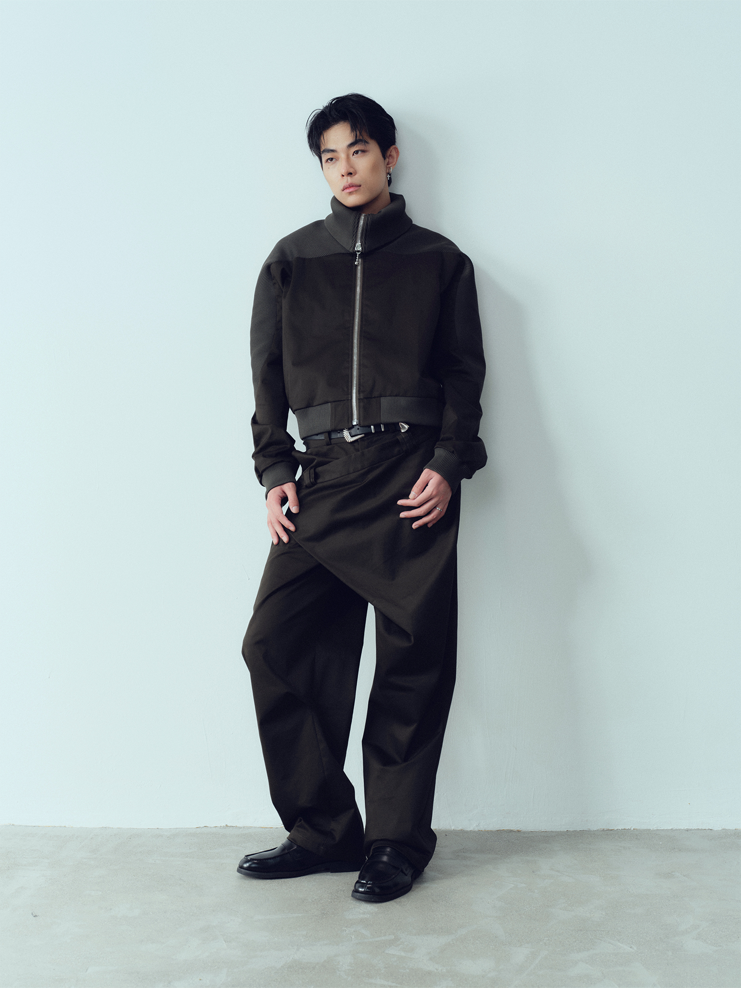 KADAKADA Deconstructed Apron-Wrap Trousers