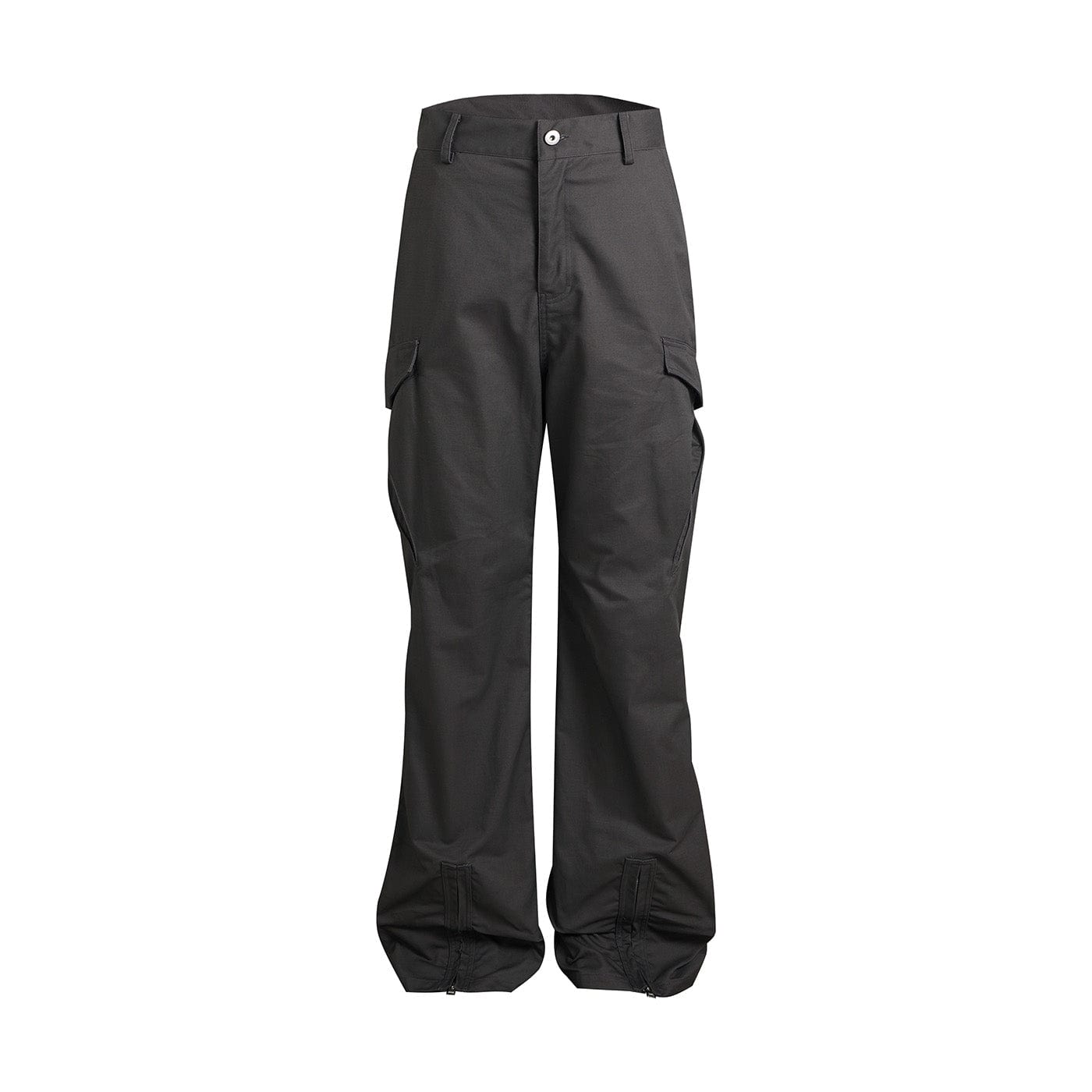 WHISTLEHUNTER Multi-Pocket Zipper Flared Cargo Pants, premium urban and streetwear designers apparel on PROJECTISR.com, WHISTLEHUNTER