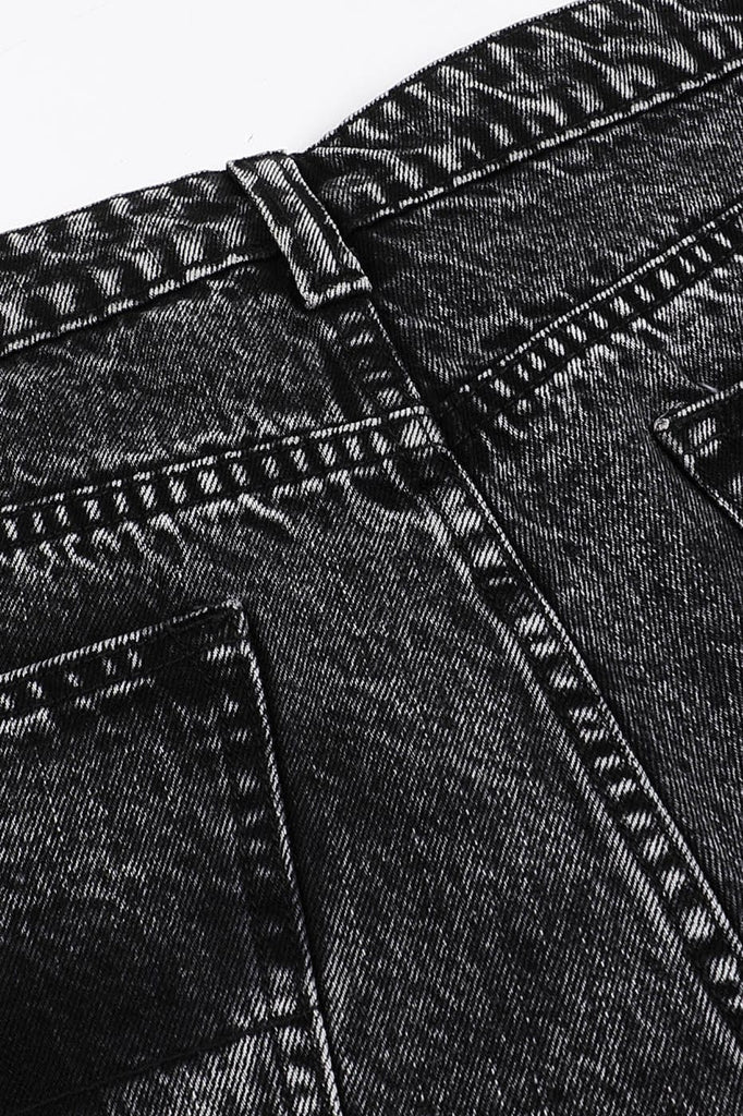 DND4DES Lightning Crease Washed Flared Jeans Black, premium urban and streetwear designers apparel on PROJECTISR.com, DND4DES