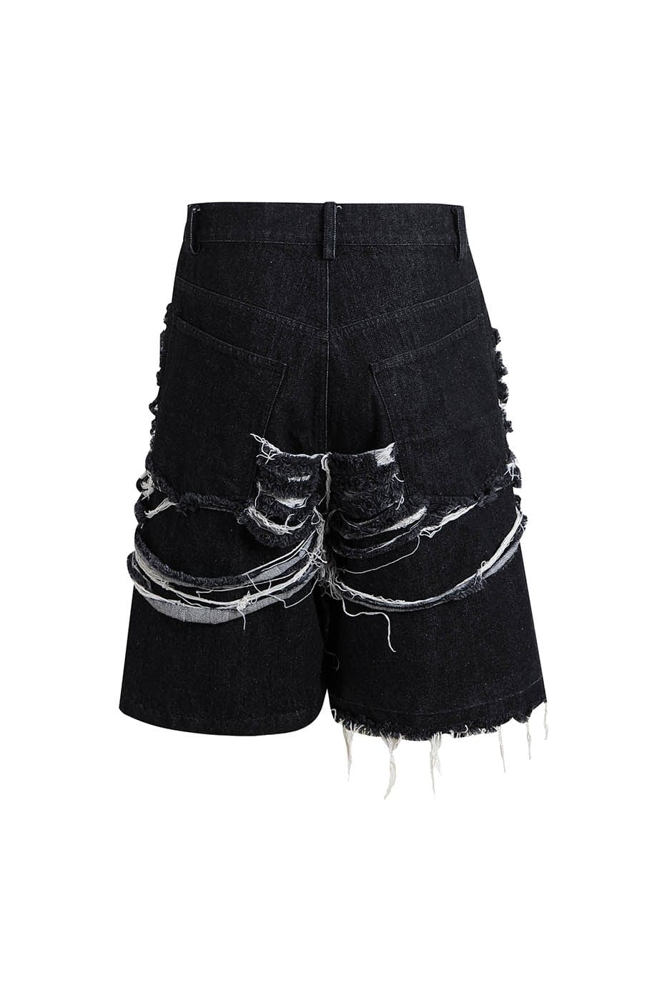 DND4DES Heavily Distressed Denim Shorts, premium urban and streetwear designers apparel on PROJECTISR.com, DND4DES