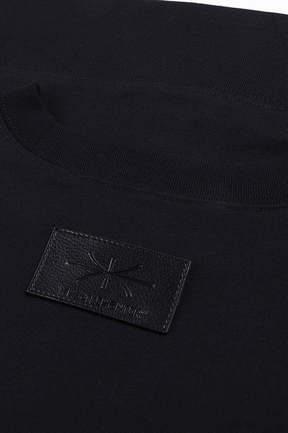 WHISTLEHUNTER Classic Stitch Leather-Tag Heavyweight T-Shirt, premium urban and streetwear designers apparel on PROJECTISR.com, WHISTLEHUNTER