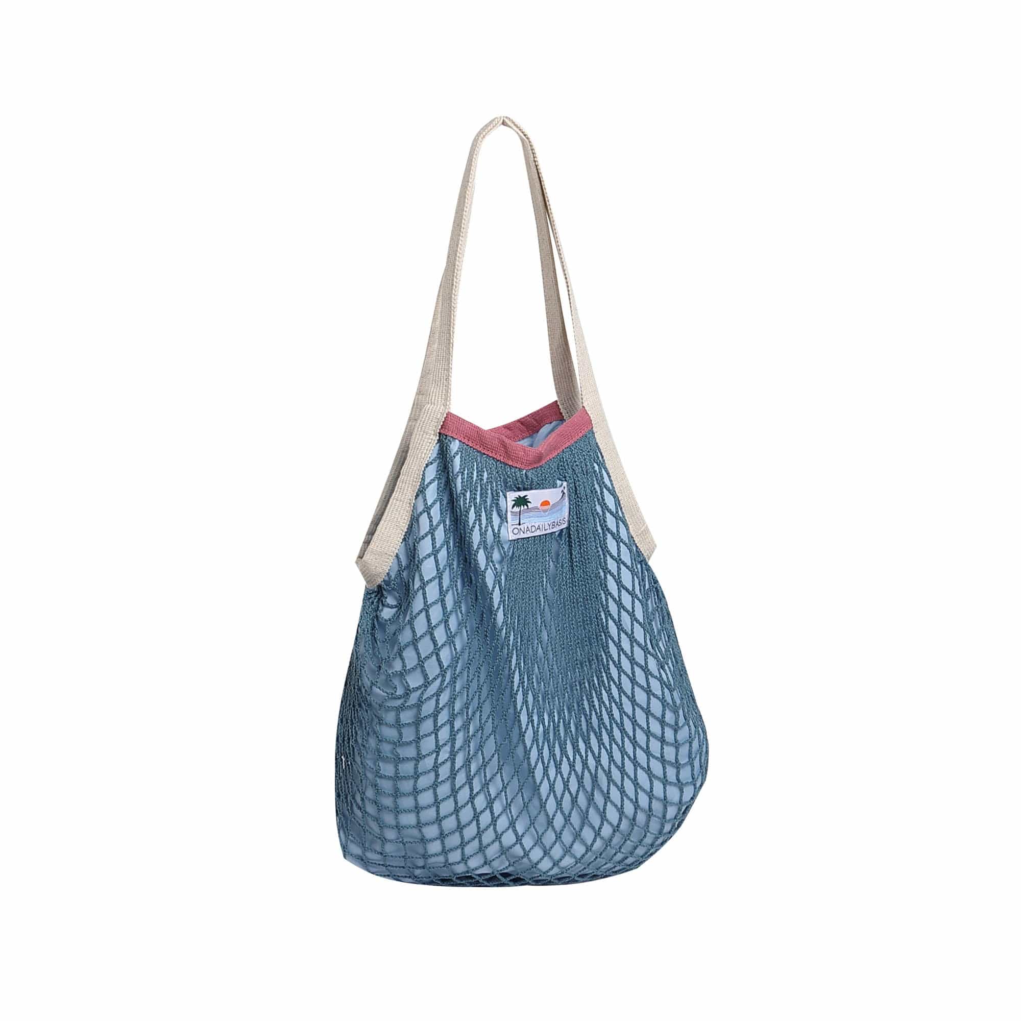 ONADAILYBASIS Sunset Mesh Tote with Contrast Inner Pouch