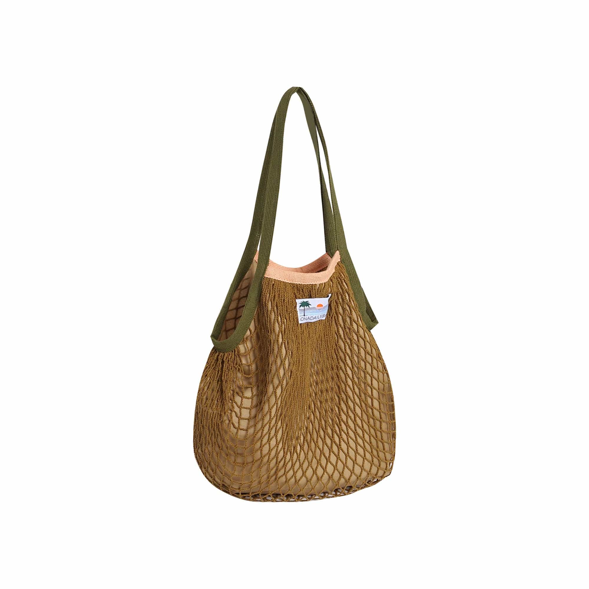 ONADAILYBASIS Sunset Mesh Tote with Contrast Inner Pouch