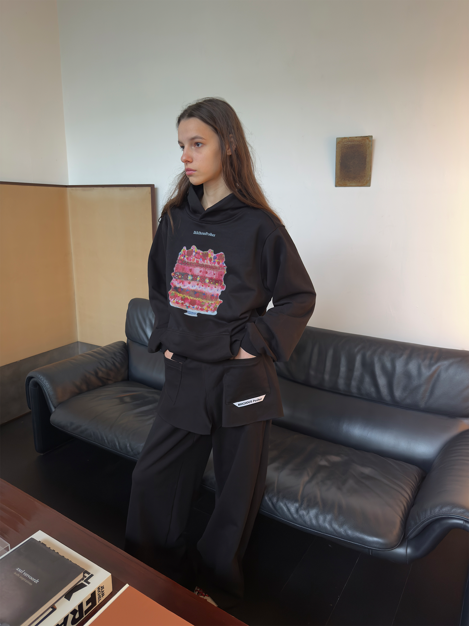 MIICHOUS Cake Graphic Oversized Hoodie